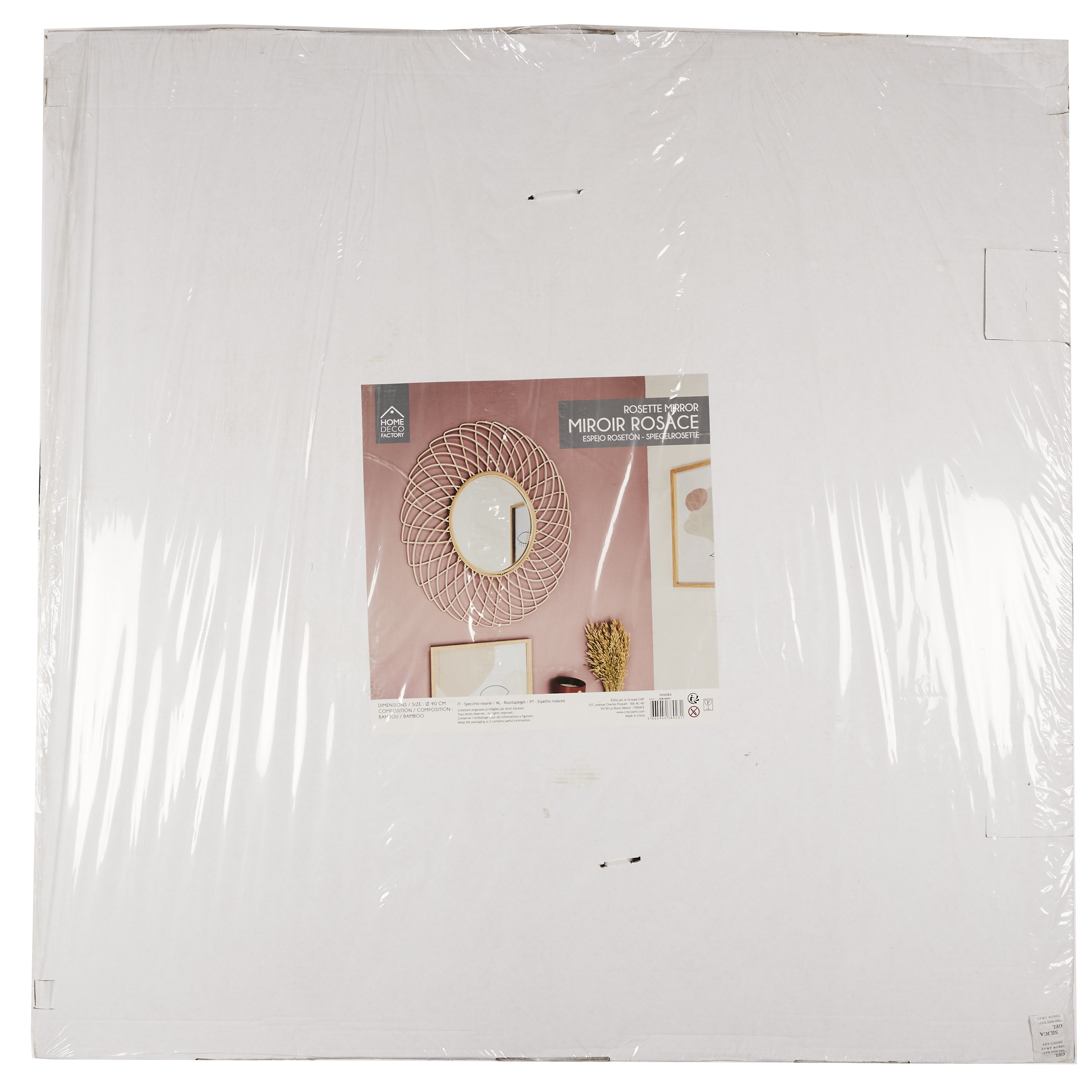 MIROIR ROTIN ROSACE 90CM