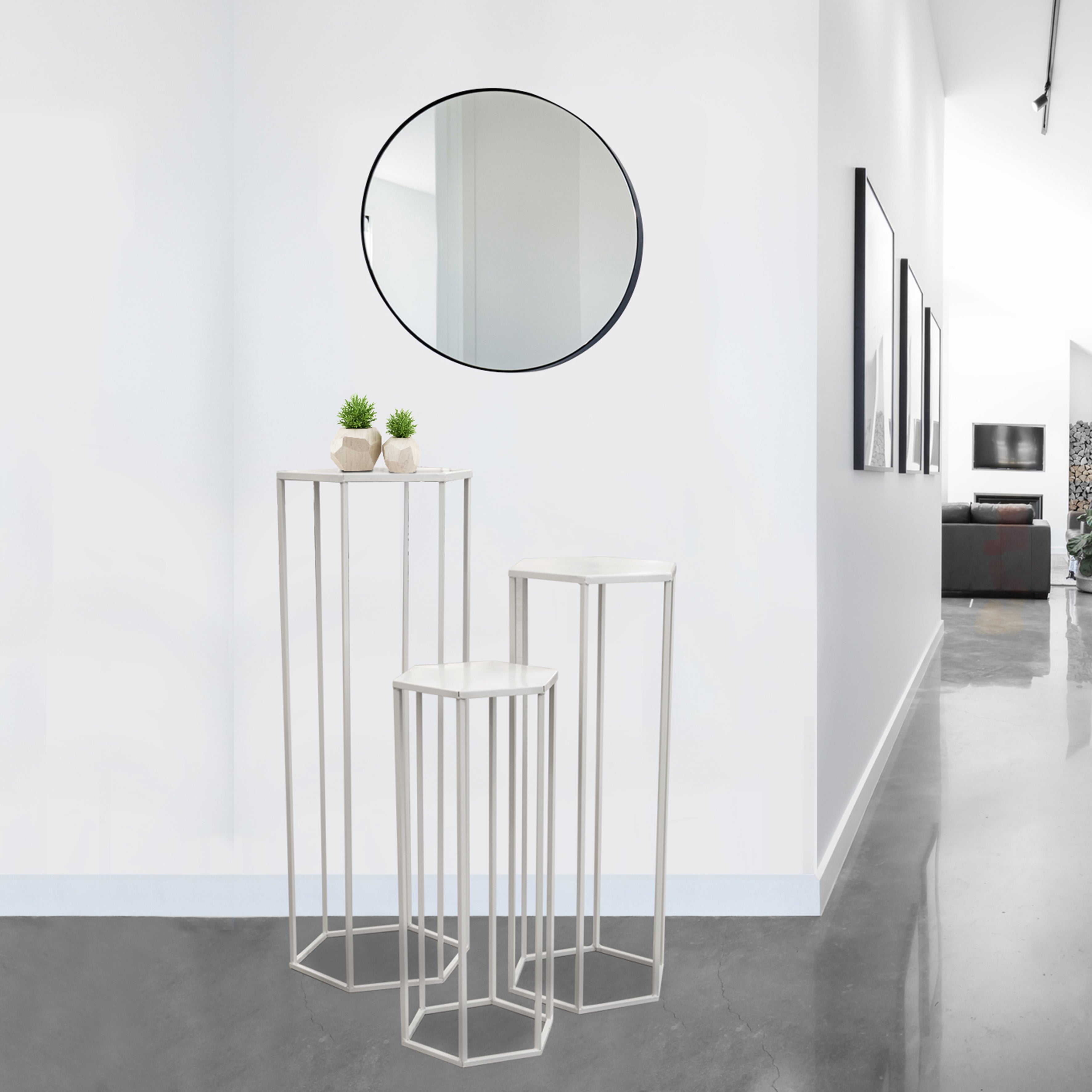 SELLETTE GIGOGNE METAL BLANC X3