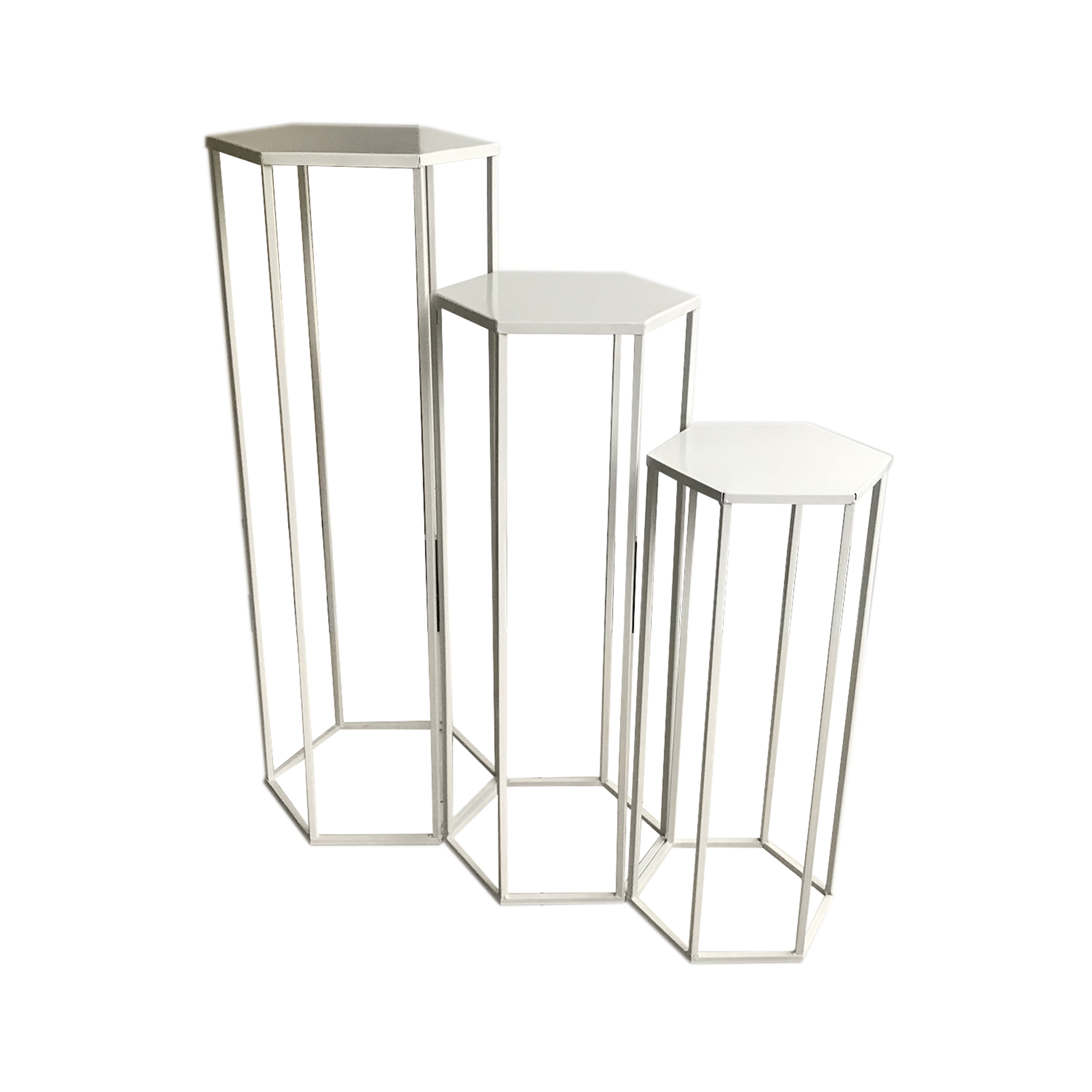 SELLETTE GIGOGNE METAL BLANC X3
