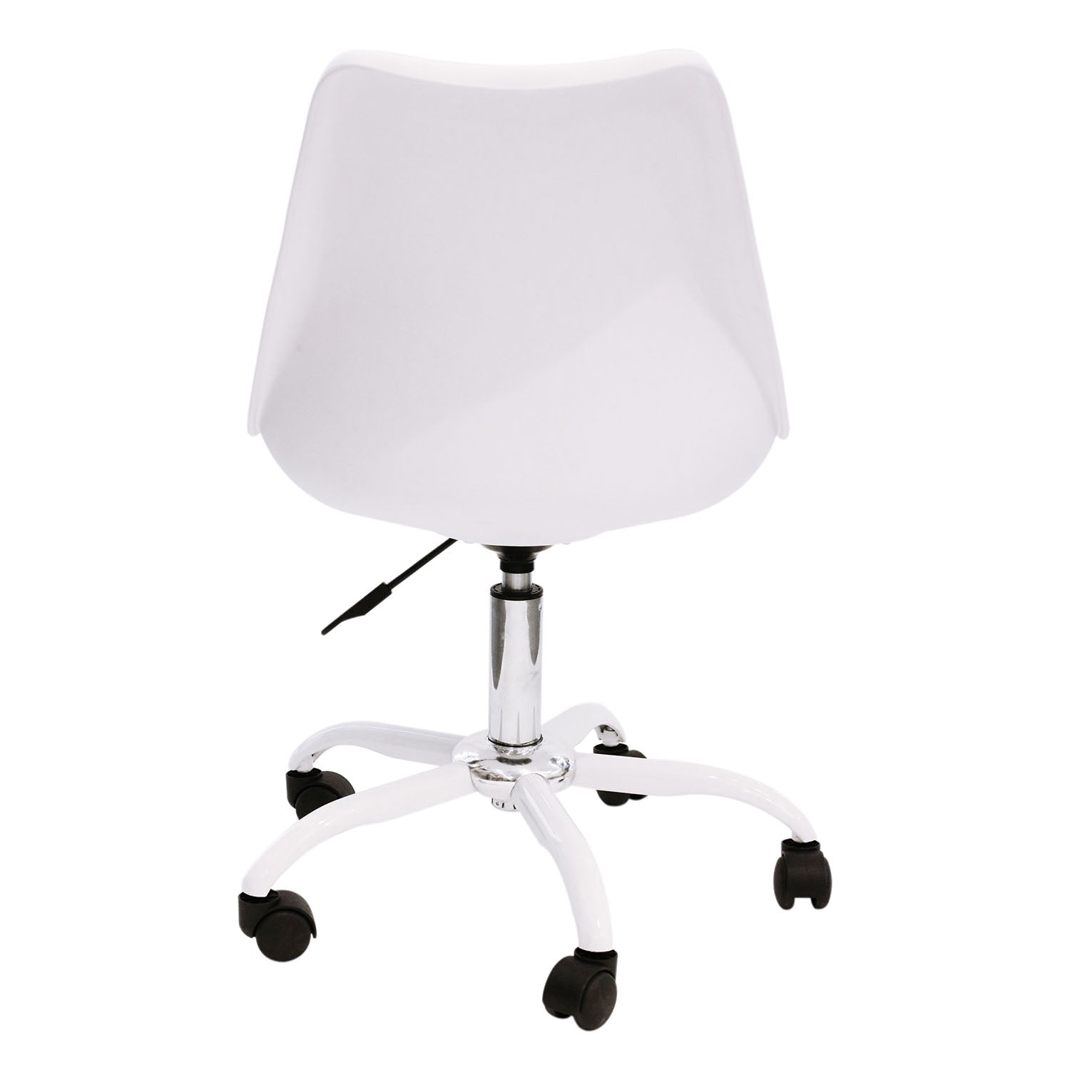 CHAISE A ROULETTES KIRUNA BLANC - LOT DE 2
