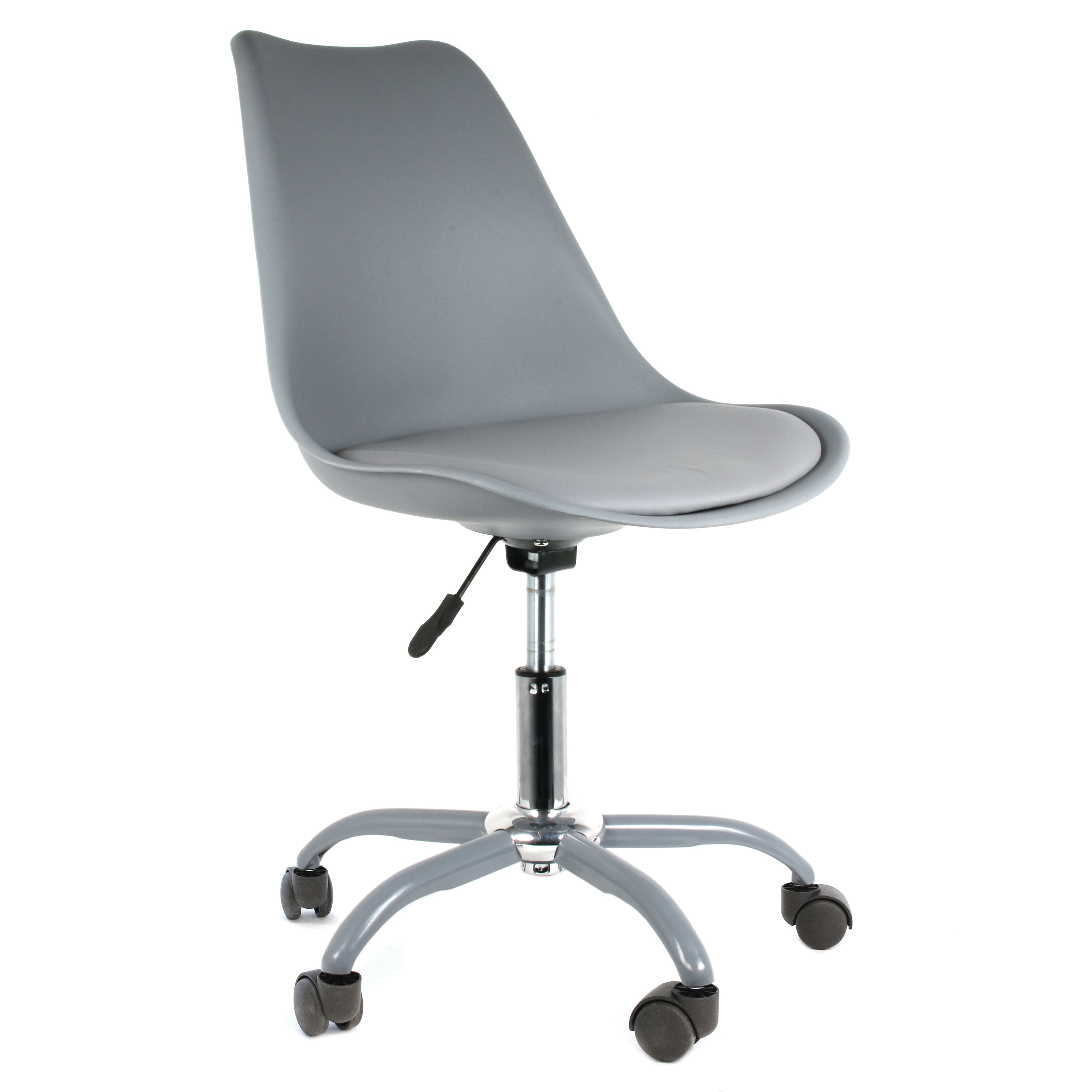 CHAISE A ROULETTES KIRUNA GRIS