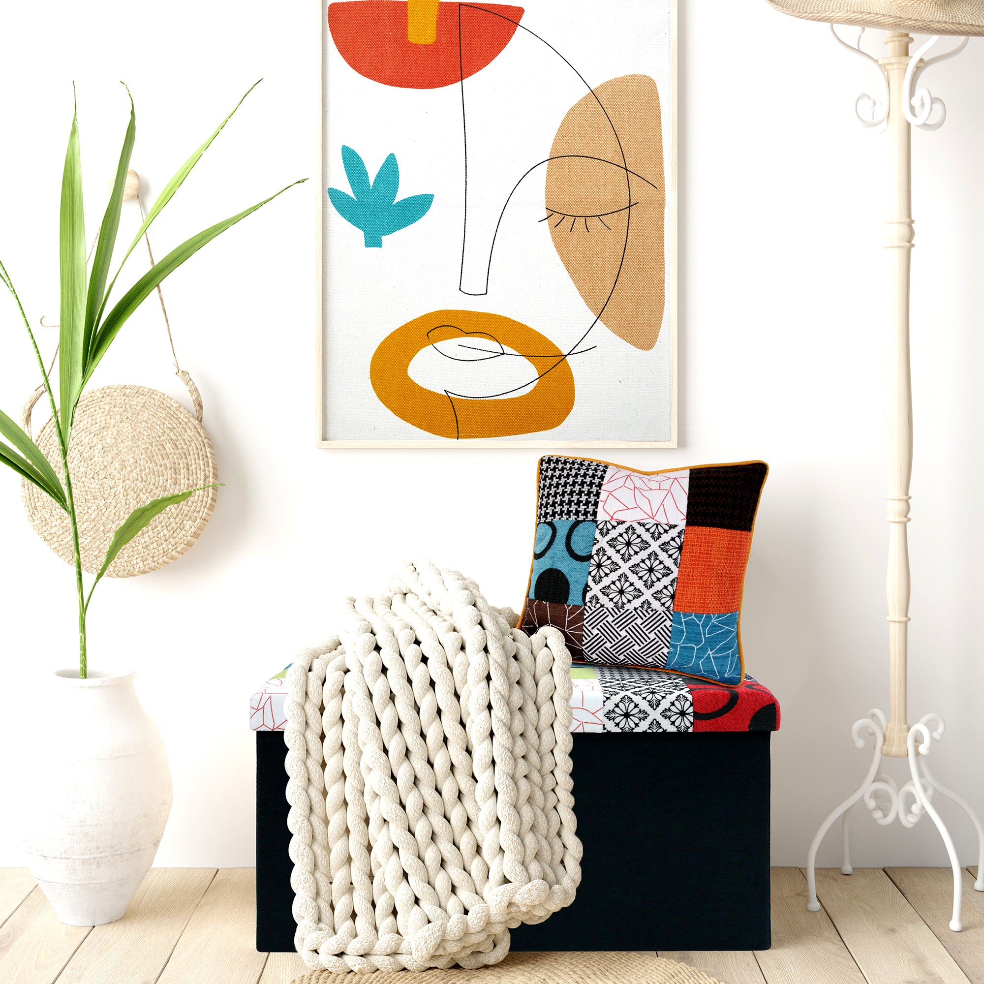 COUSSIN PATCHWORK DEHOUSSABLE 40X40CM