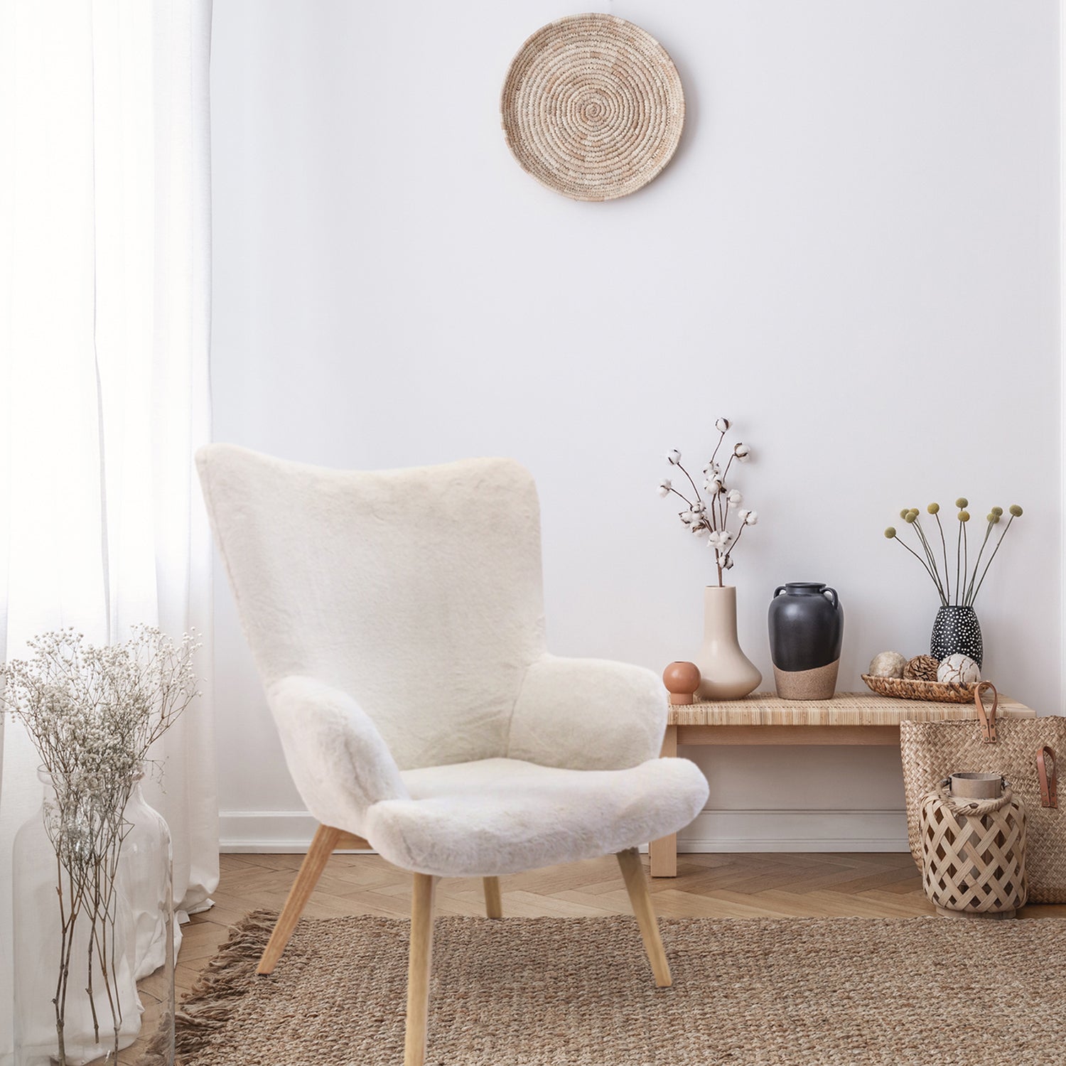 FAUTEUIL HELSINKI IMITATION FOURRURE