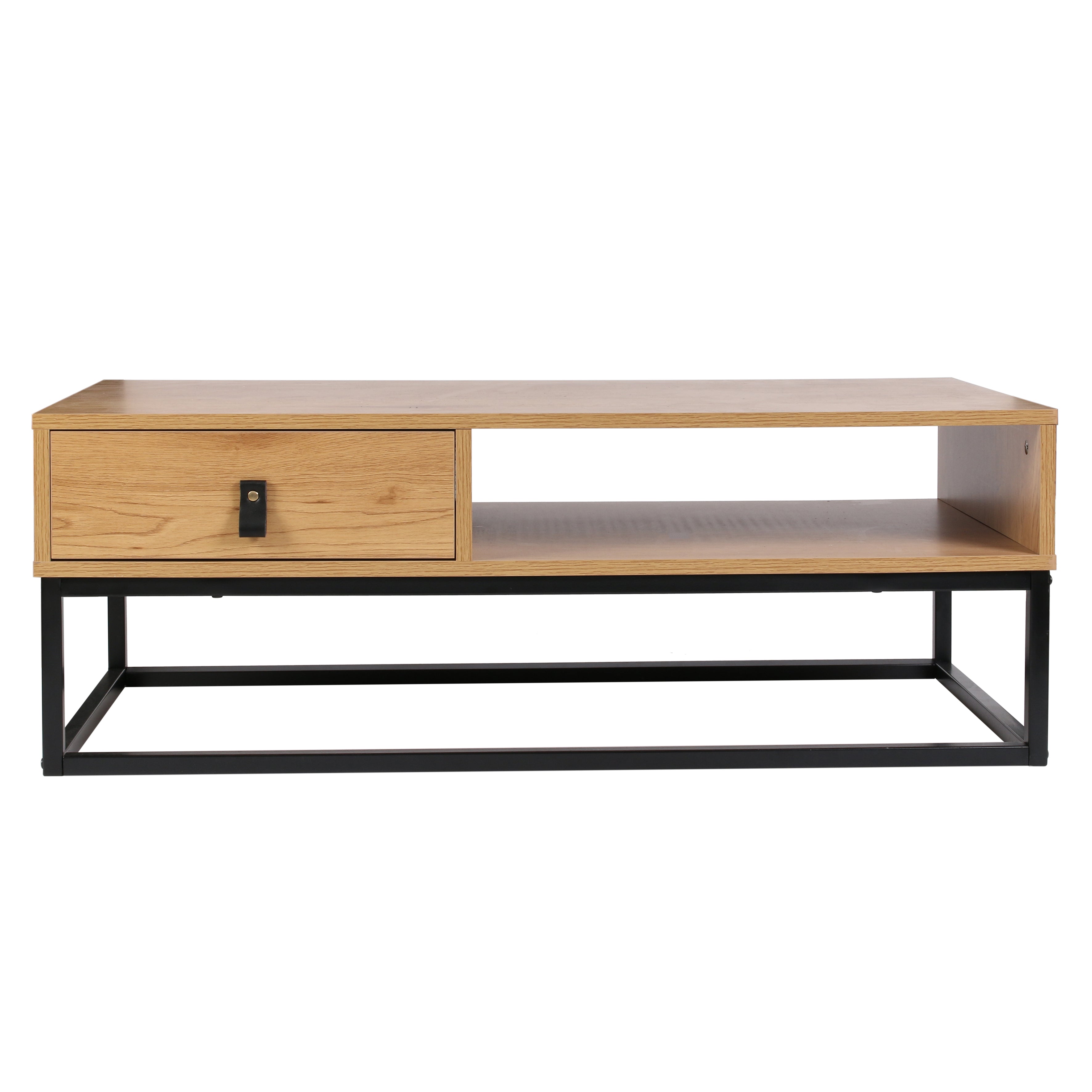 TABLE BASSE BOIS ET METAL ABBOTT