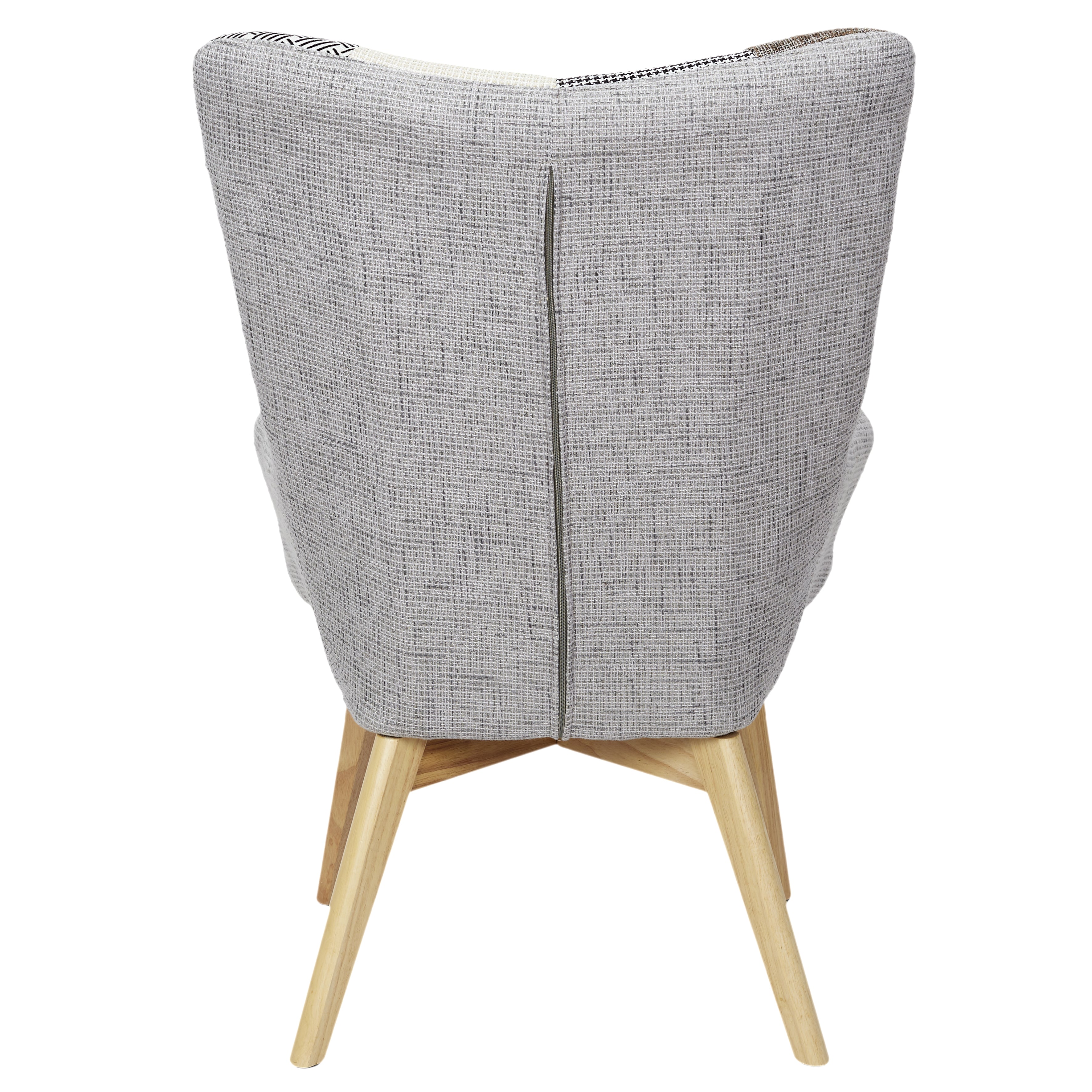 FAUTEUIL HELSINKI PATCHWORK GRIS