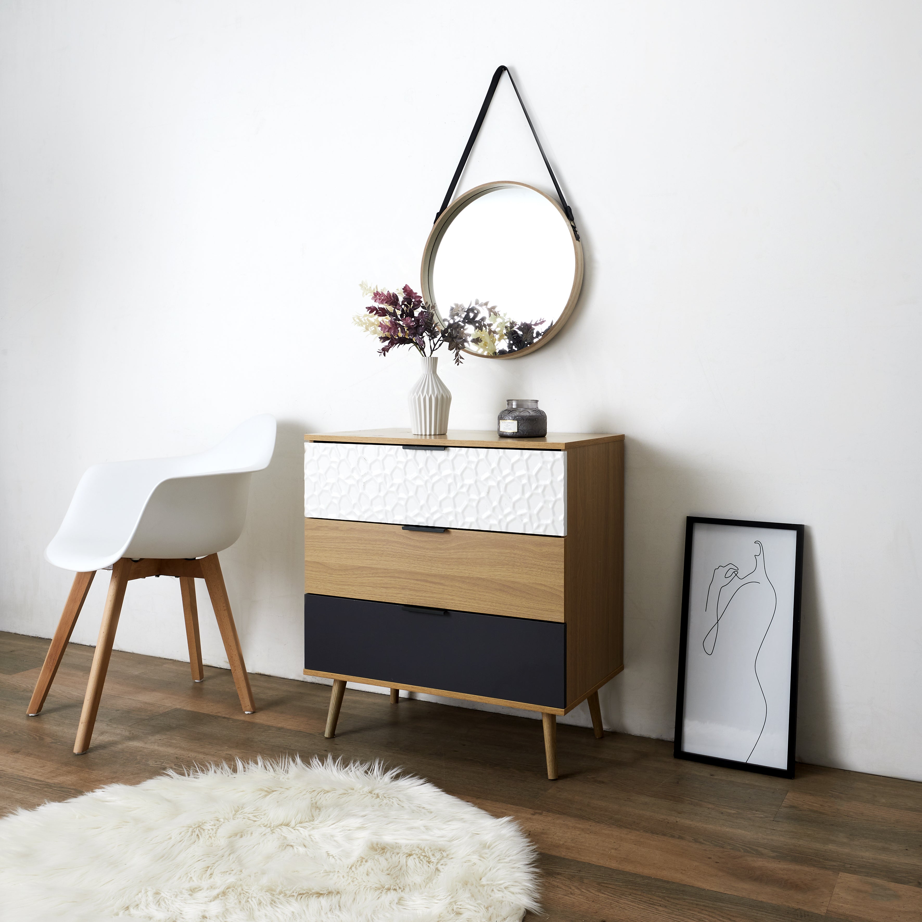 COMMODE 3 TIROIRS SVEN