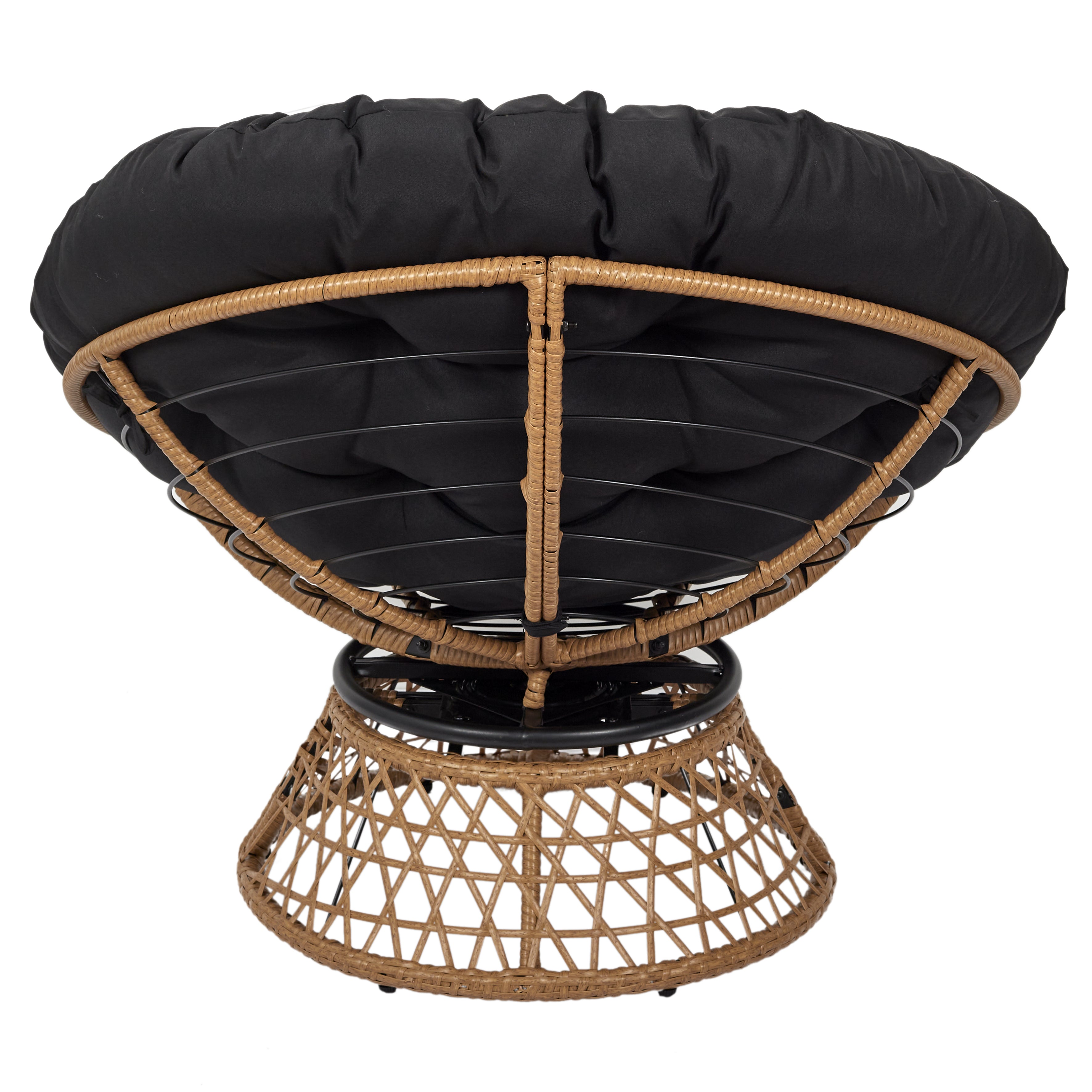 FAUTEUIL CANCUN COUSSIN NOIR