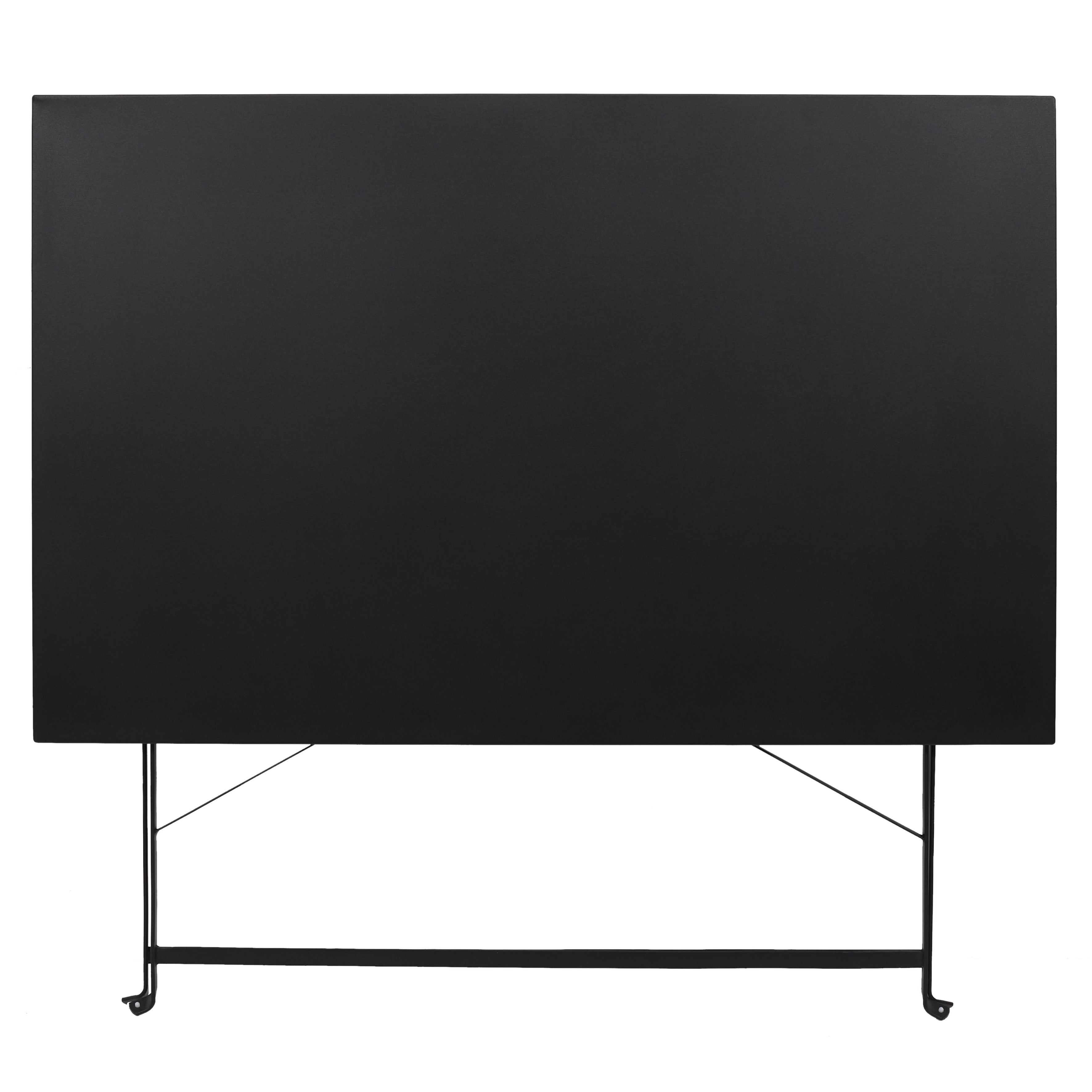 TABLE DE REPAS PLIANTE PALERME NOIR 110X70X71CM