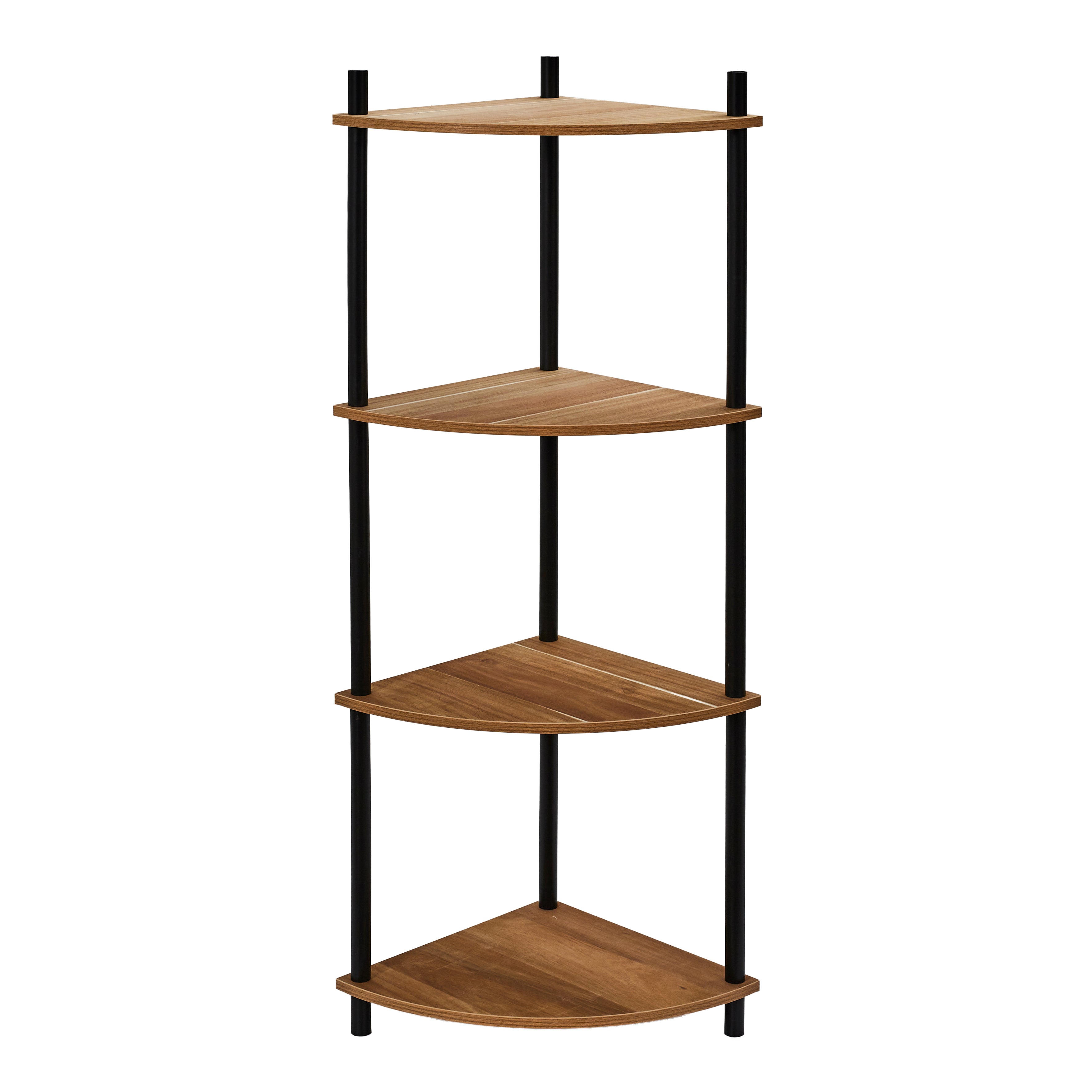 ETAGERE ANGLE 4 NIVEAUX IMITATION ACACIA