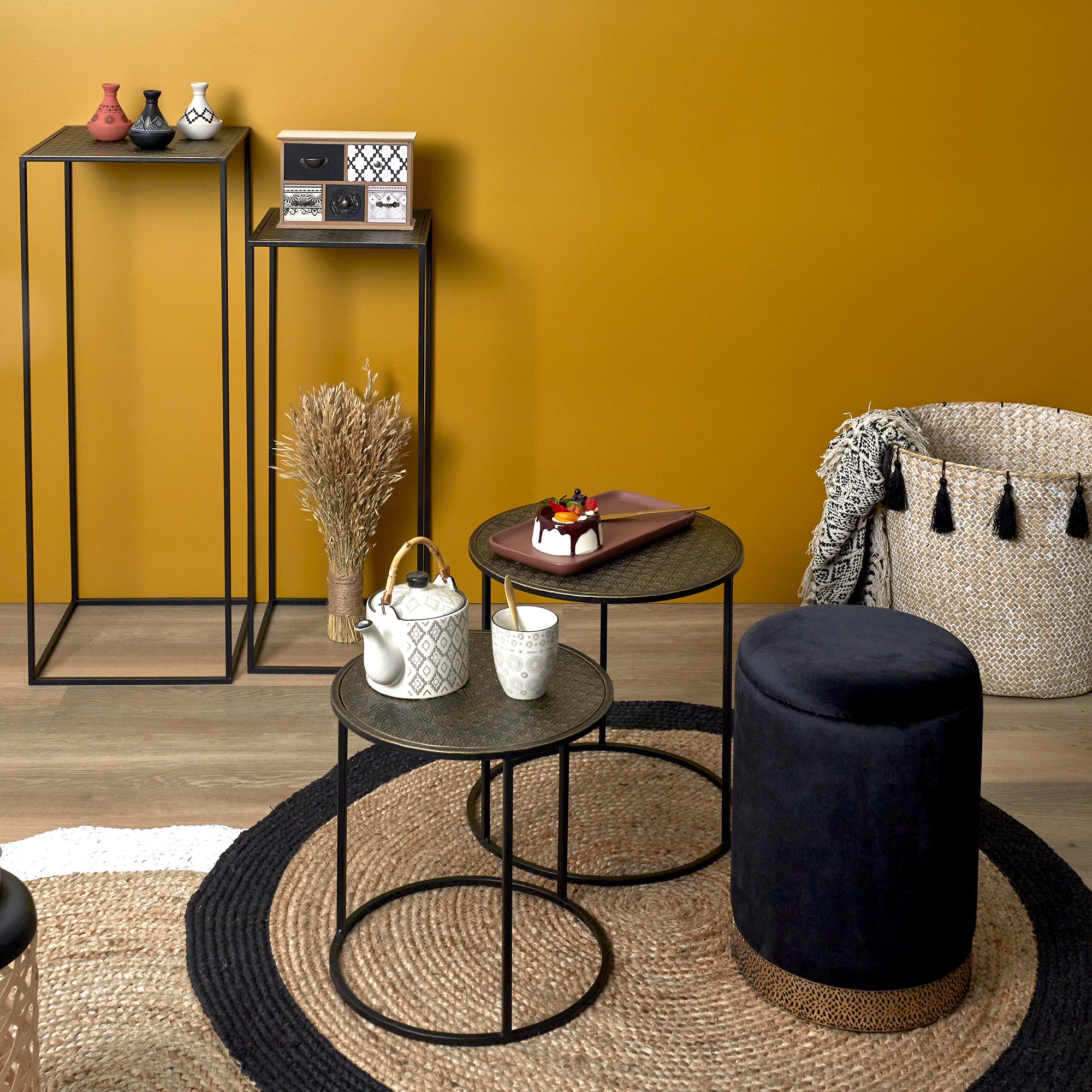 TABLE GIGOGNE METAL MARTELE MIRAGE X2
