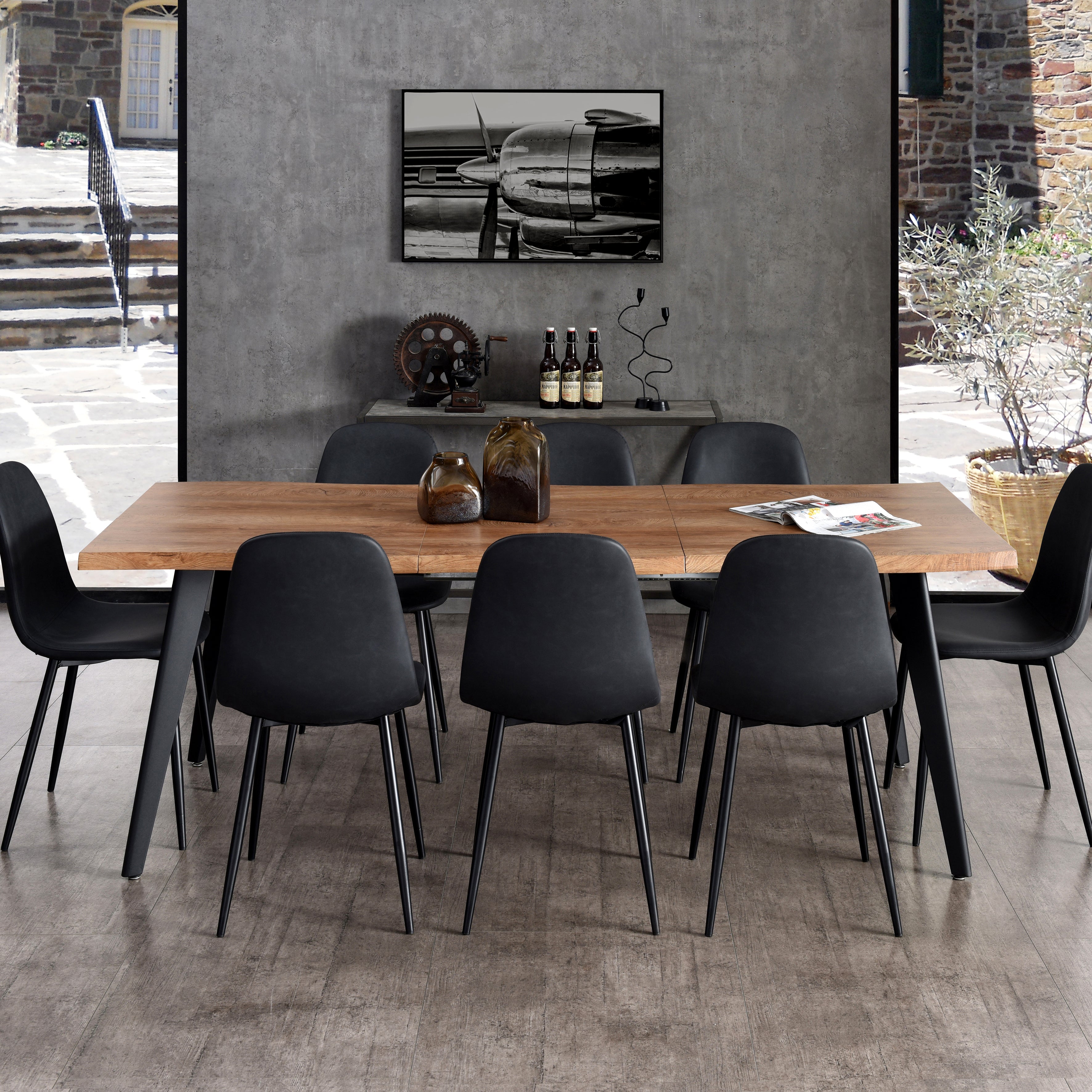 TABLE EXTENSIBLE 6 A 8 PERSONNES FOREST