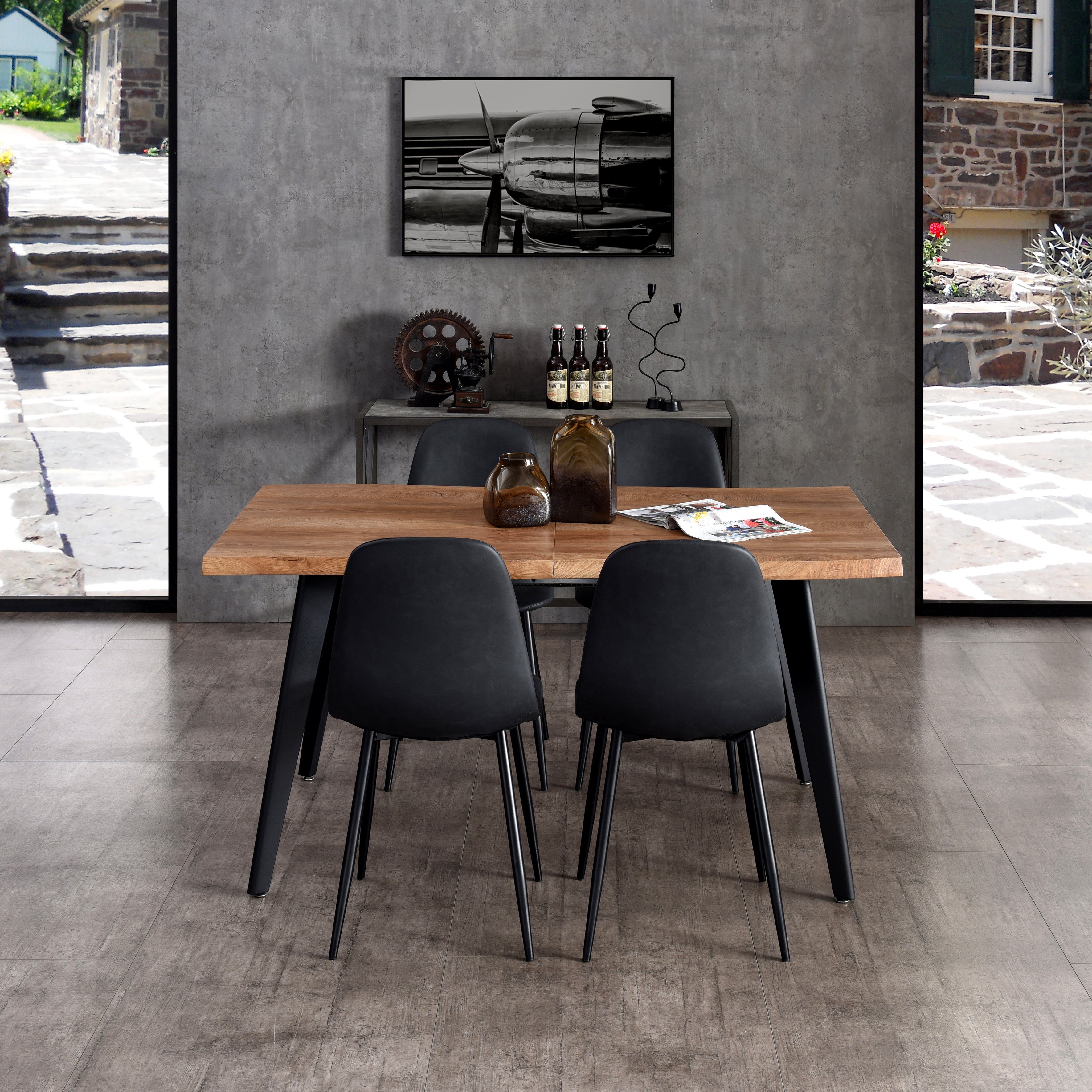 TABLE EXTENSIBLE 6 A 8 PERSONNES FOREST