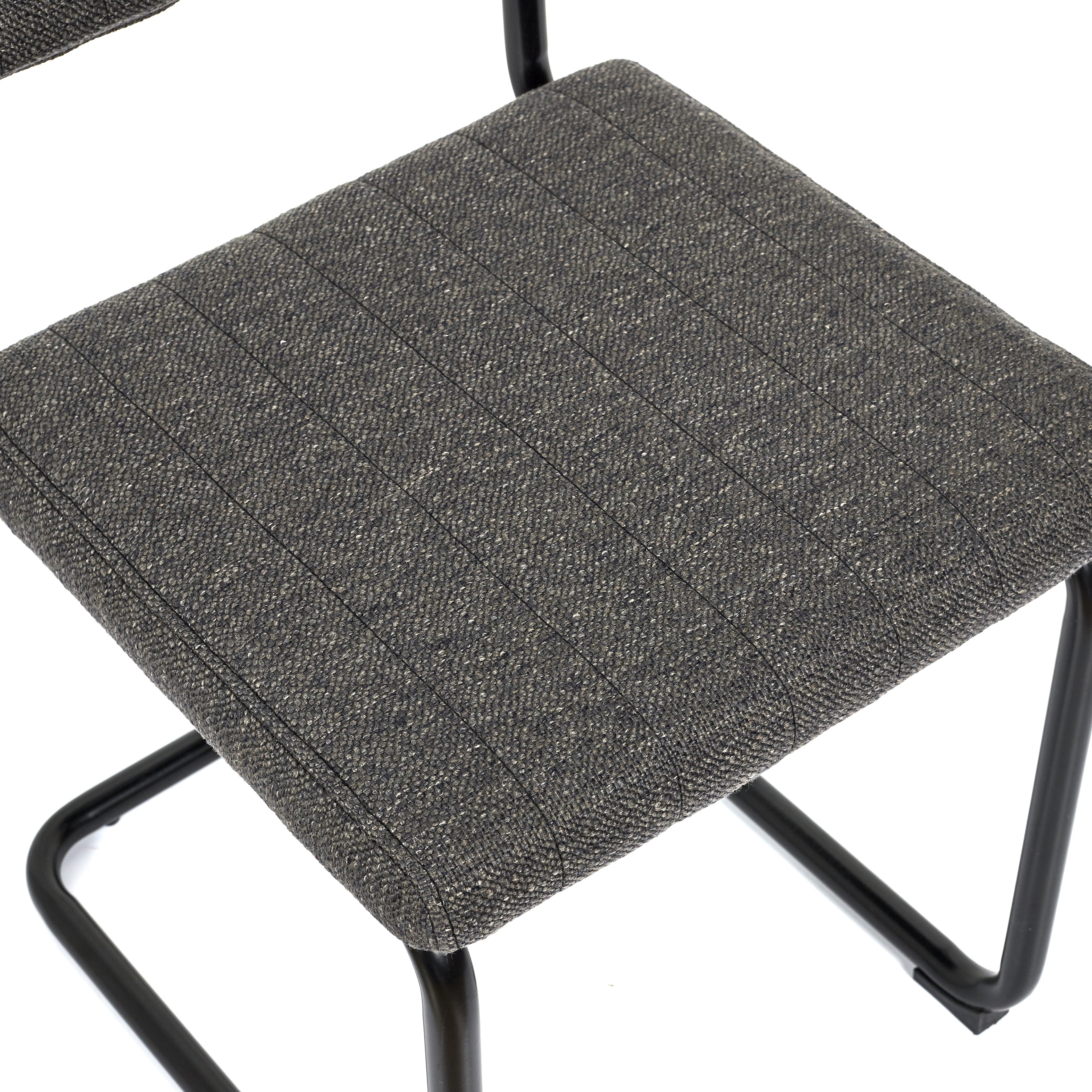 CHAISE ALBAN GRIS CHINE - LOT DE 2