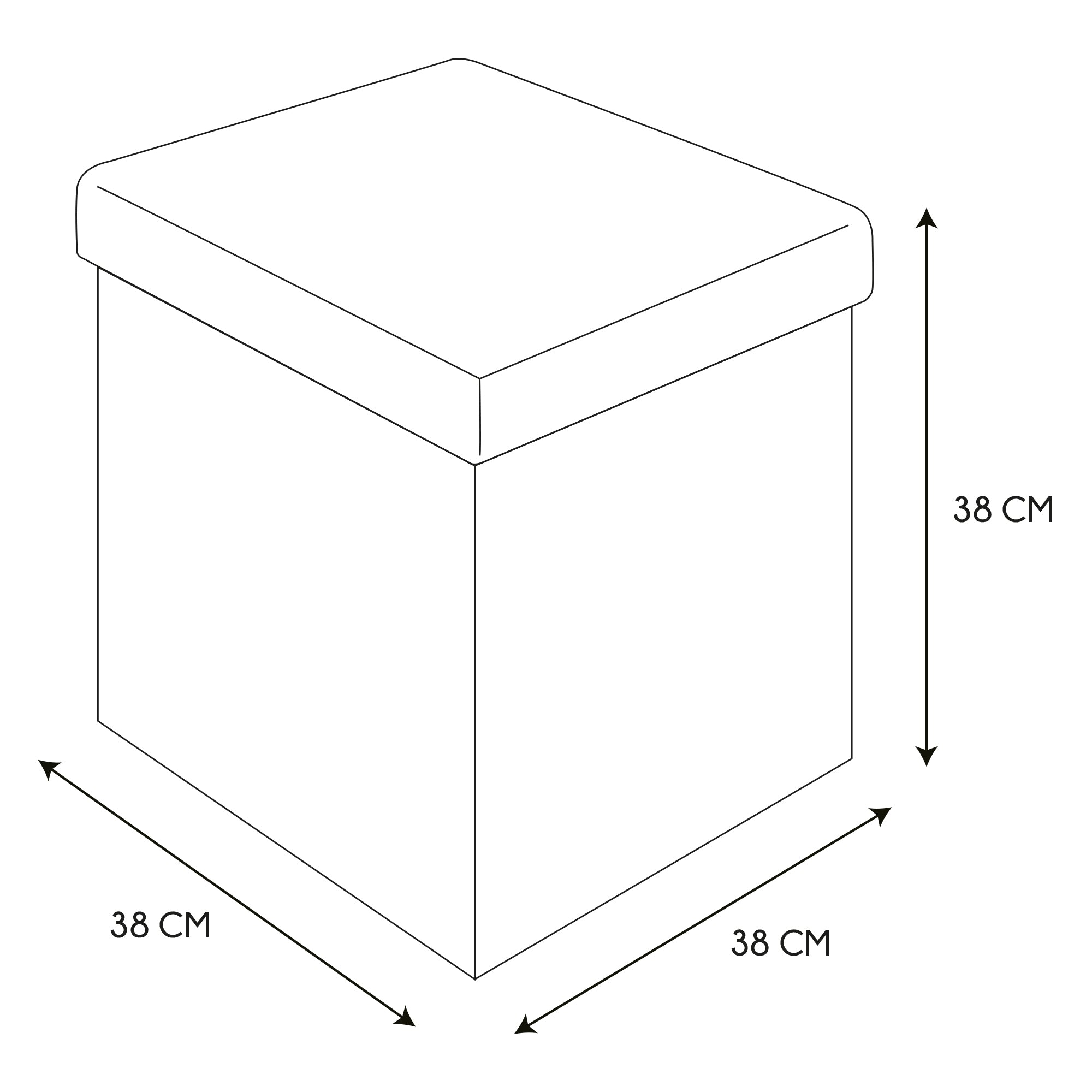 COFFRE POUF PLIABLE RETRO MOUTARDE