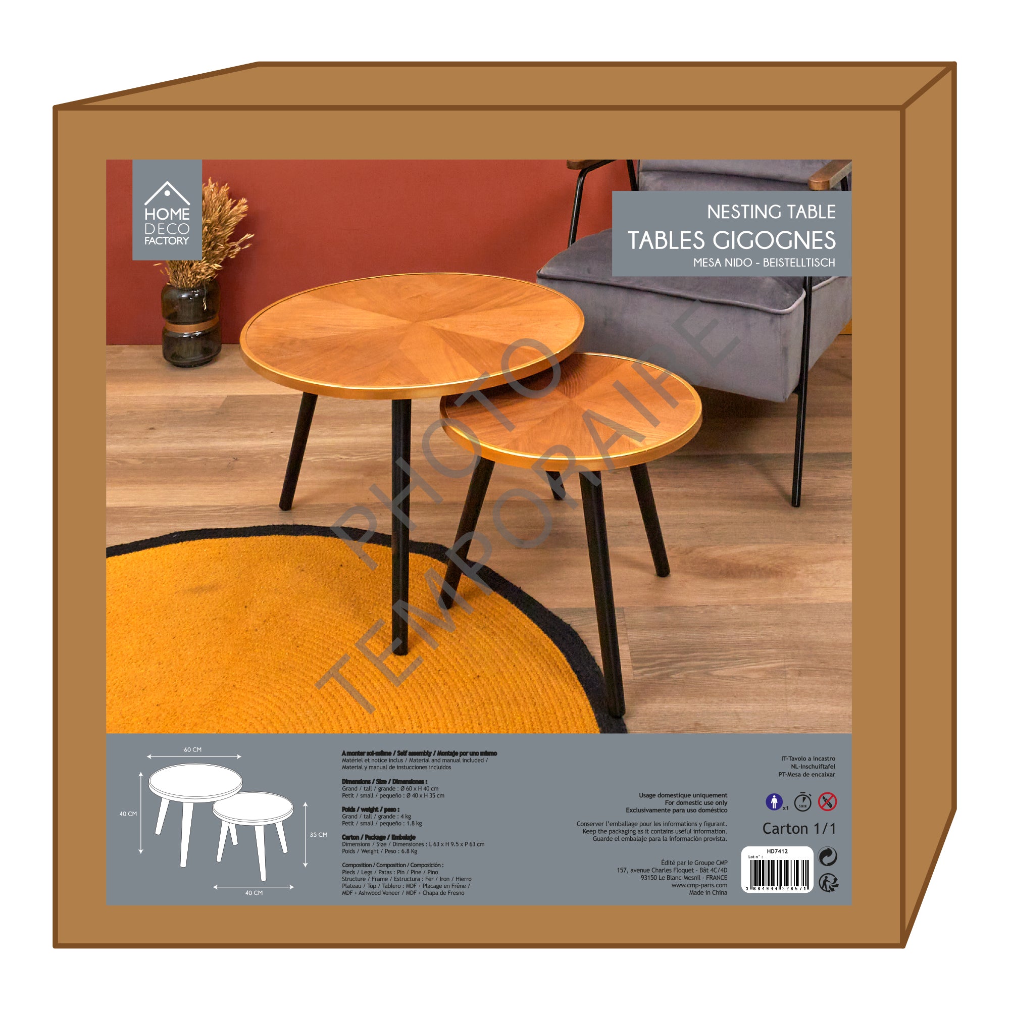 TABLE GIGOGNE FELIX X2