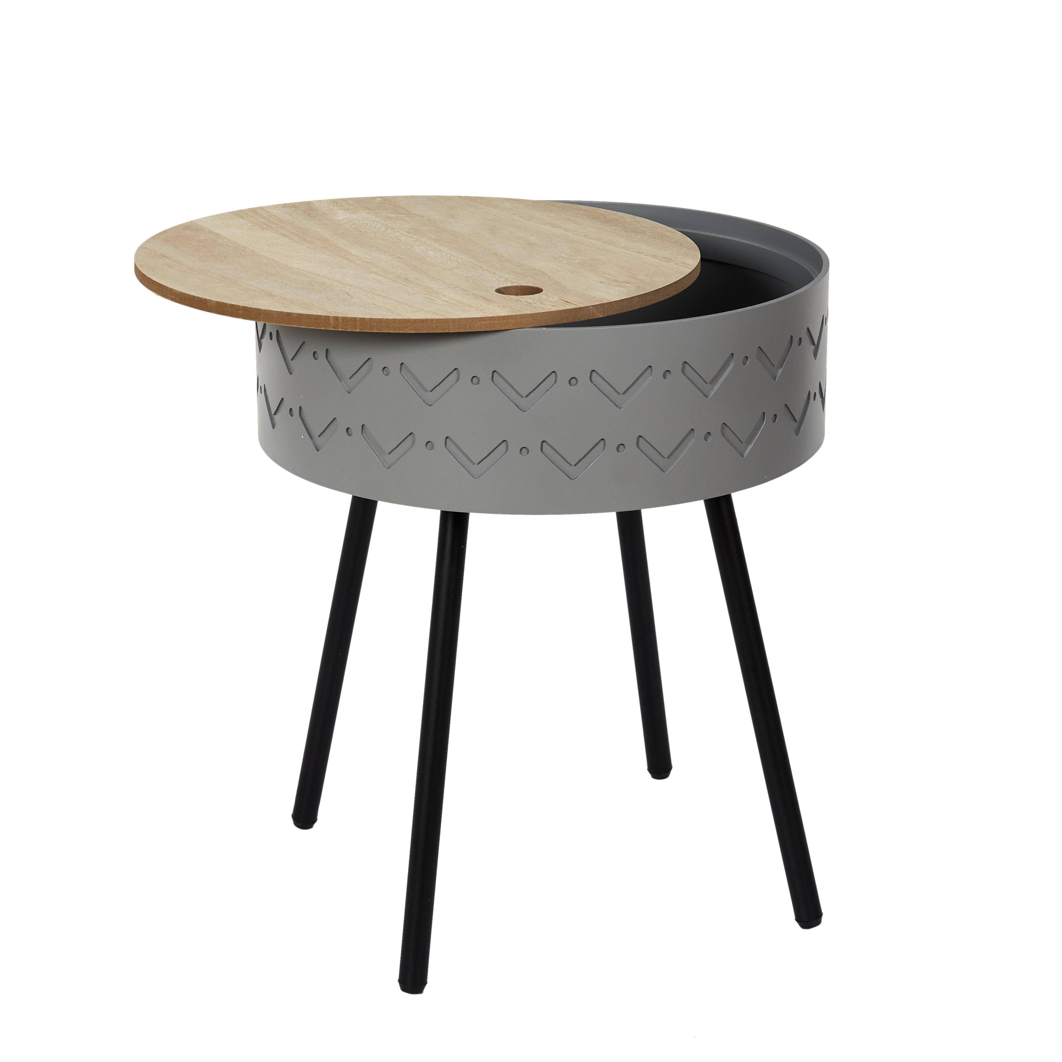 TABLE COFFRE EUGENIE GRIS