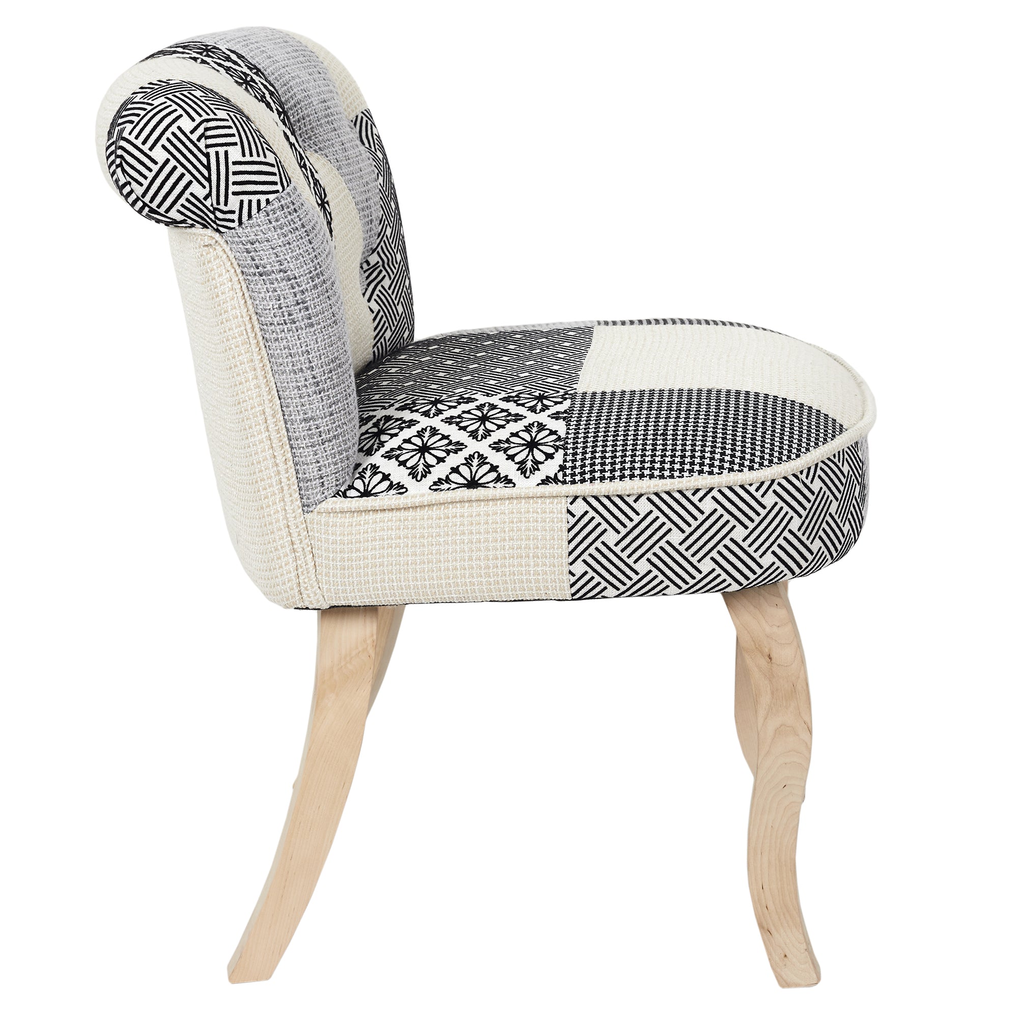FAUTEUIL ELEONOR PATCHWORK GRIS