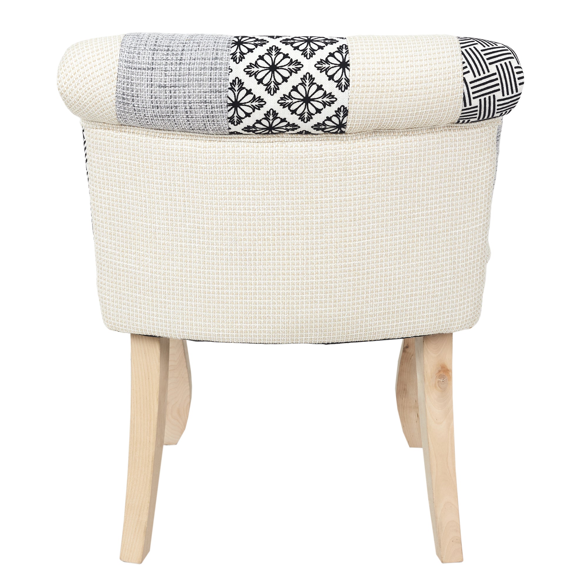 FAUTEUIL ELEONOR PATCHWORK GRIS