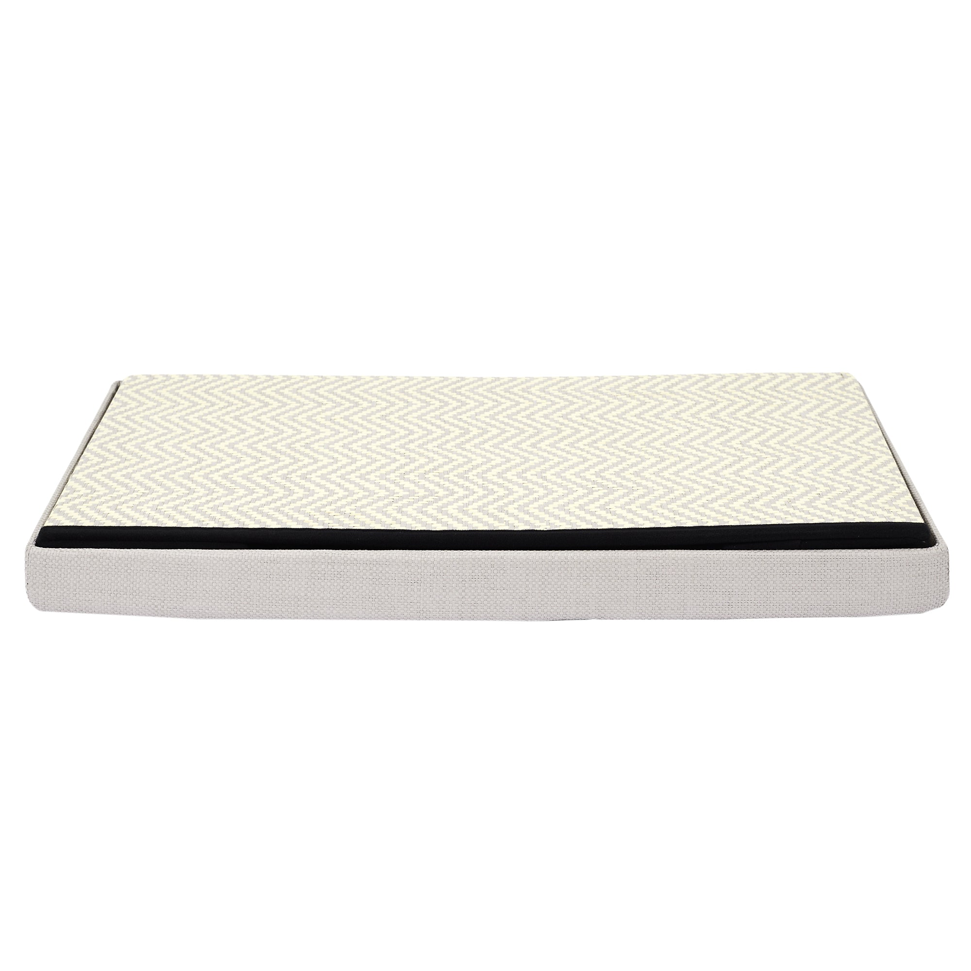 COFFRE BANC PLIABLE TRESSE GRIS