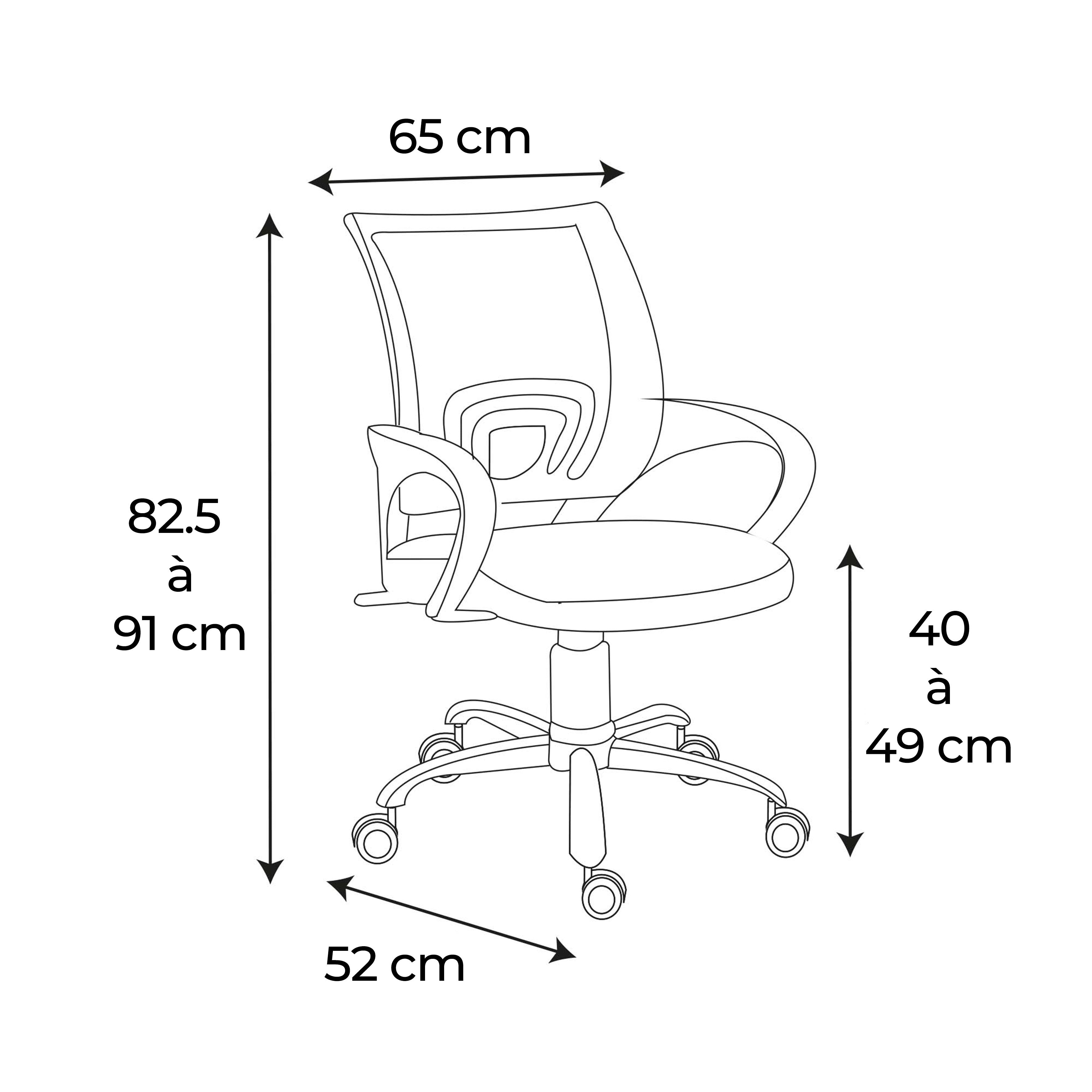 FAUTEUIL DE BUREAU NOIR