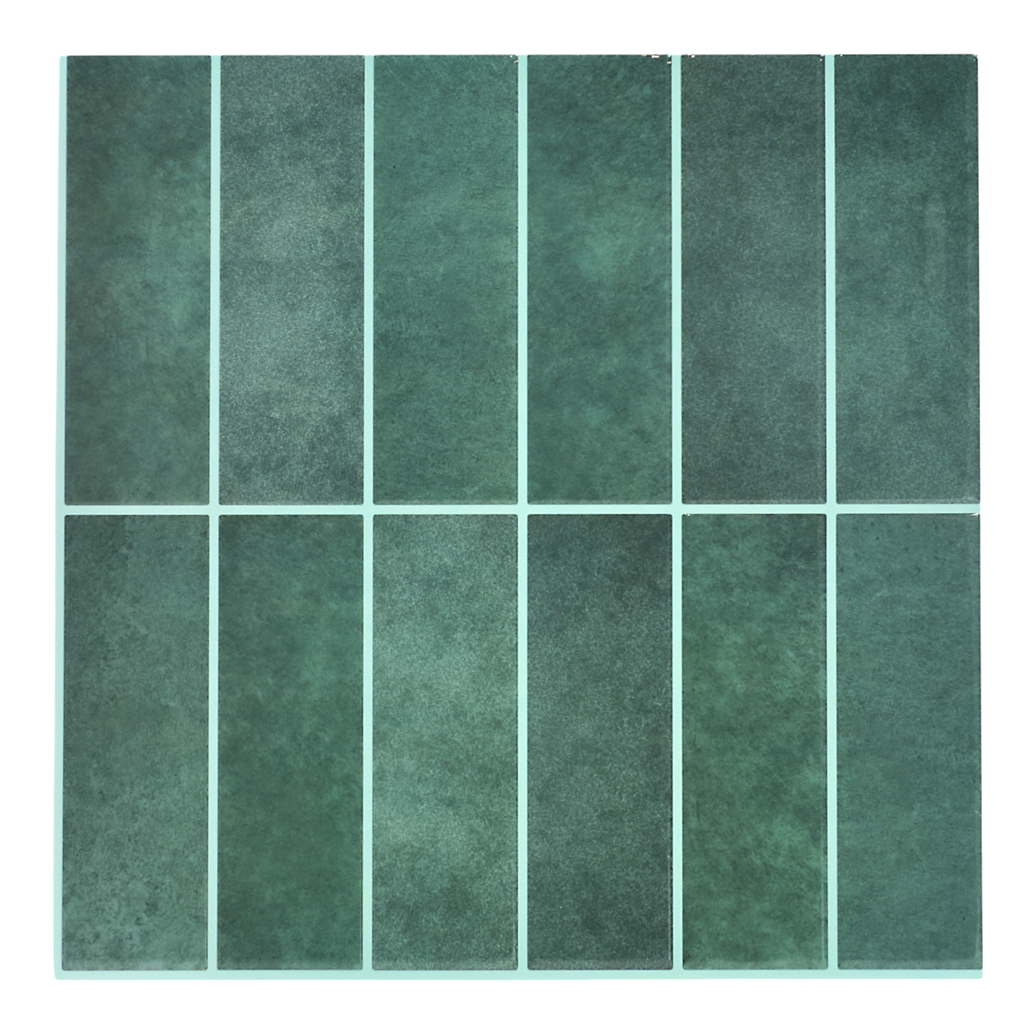 CREDENCE ADHESIVE SOUPLE RECTANGLE VERT X4