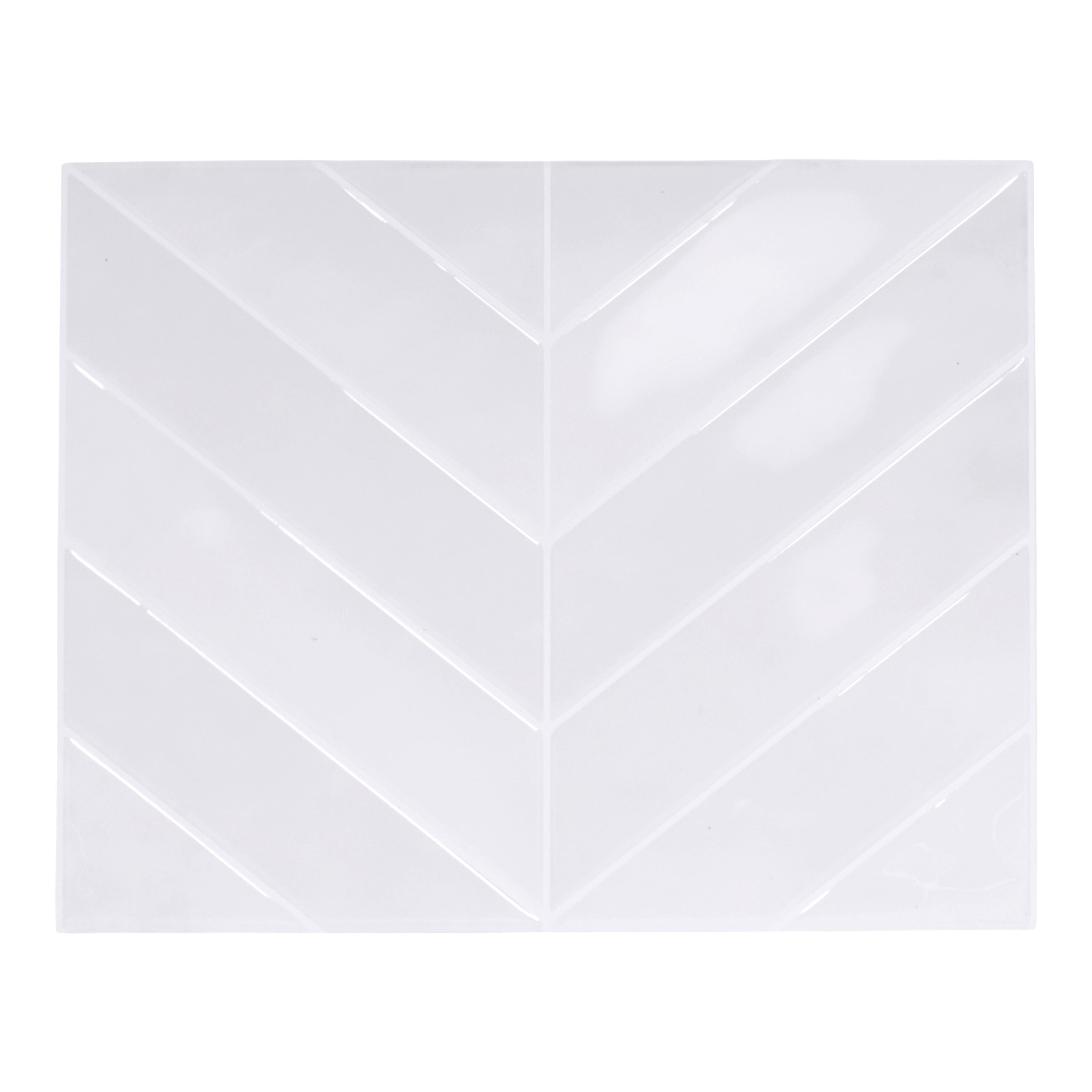 CREDENCE ADHESIVE SOUPLE CHEVRON BLANC X4