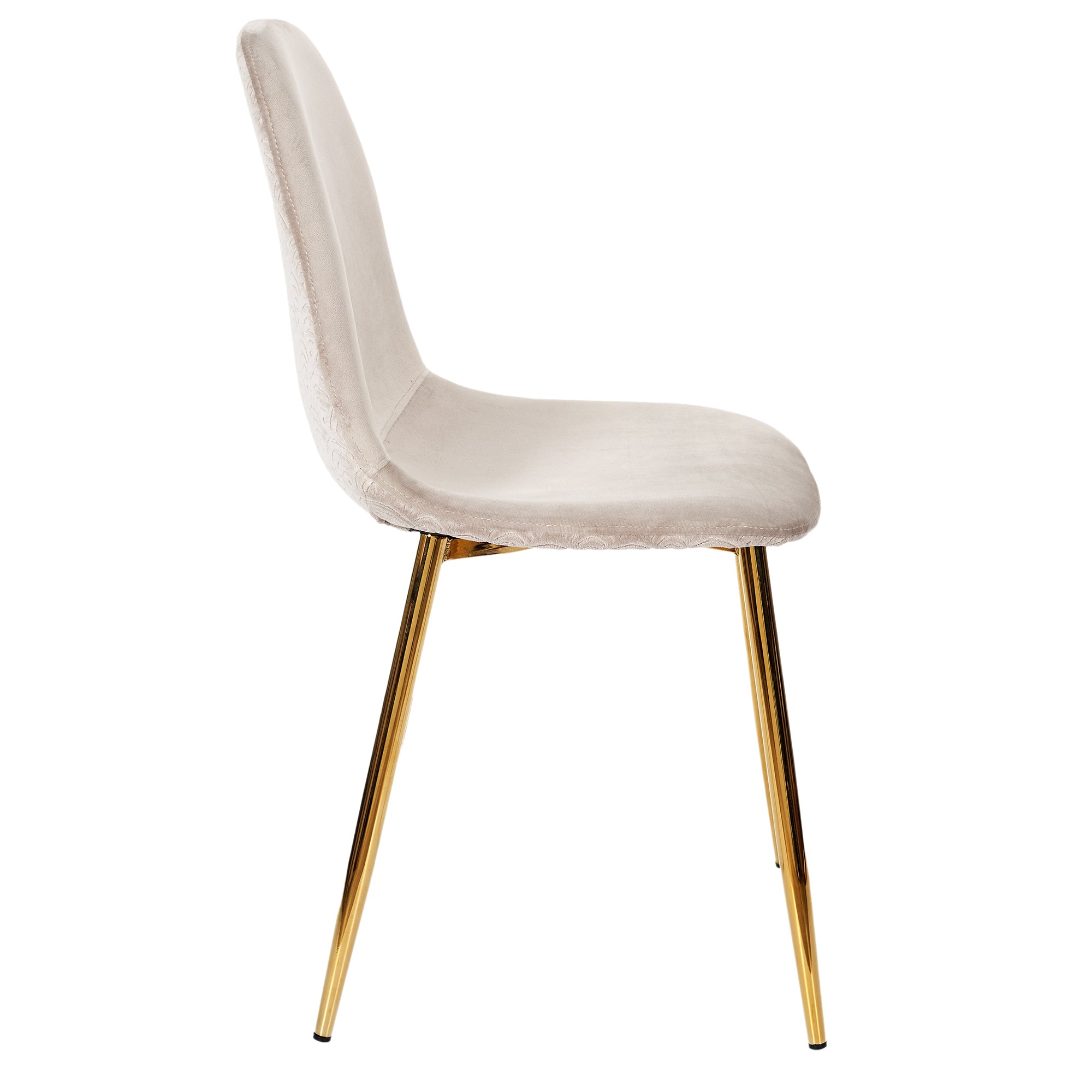 CHAISE PIEDS DORE - LOT DE 4
