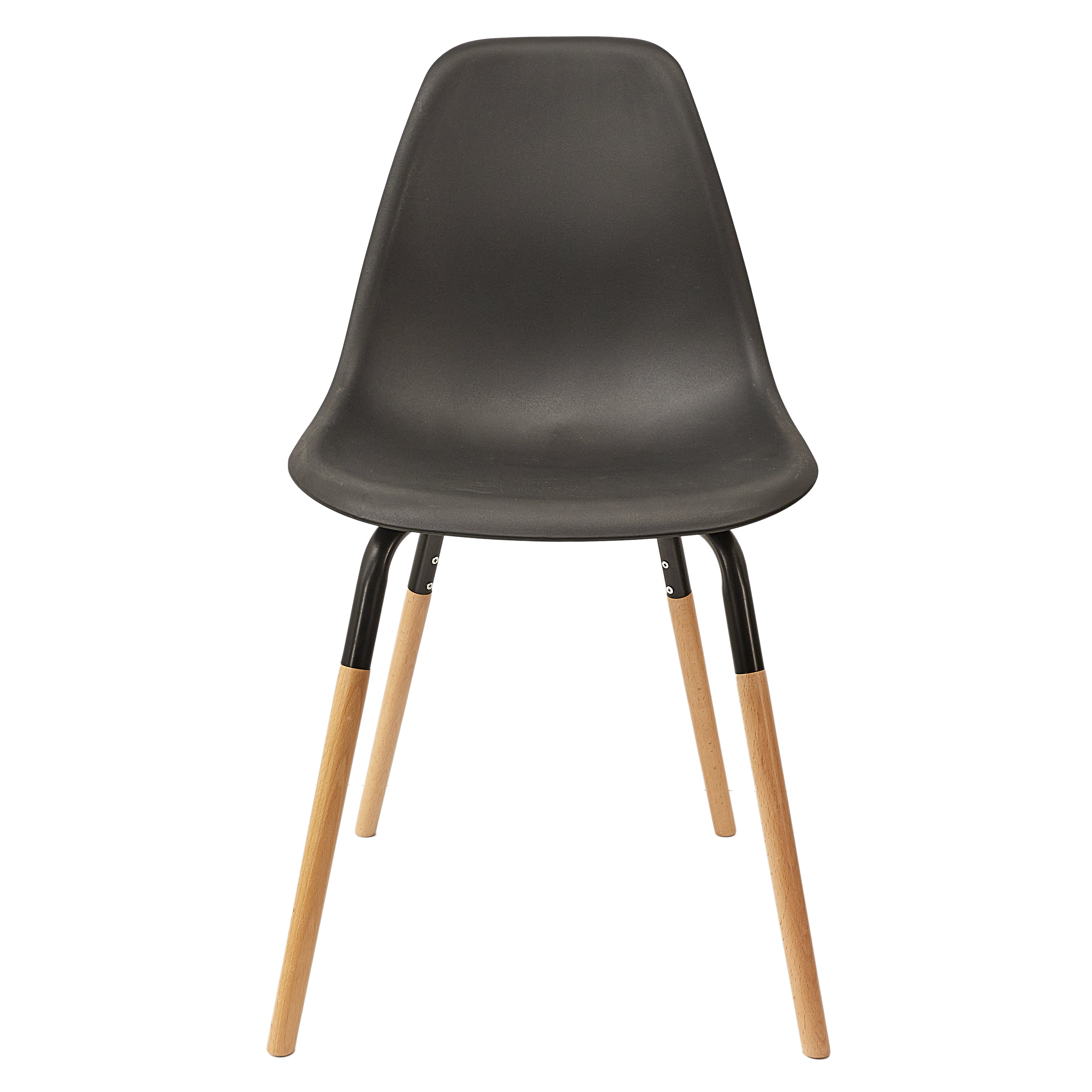 CHAISE PP PHENIX NOIR HOME DECO FACTORY - LOT DE 4