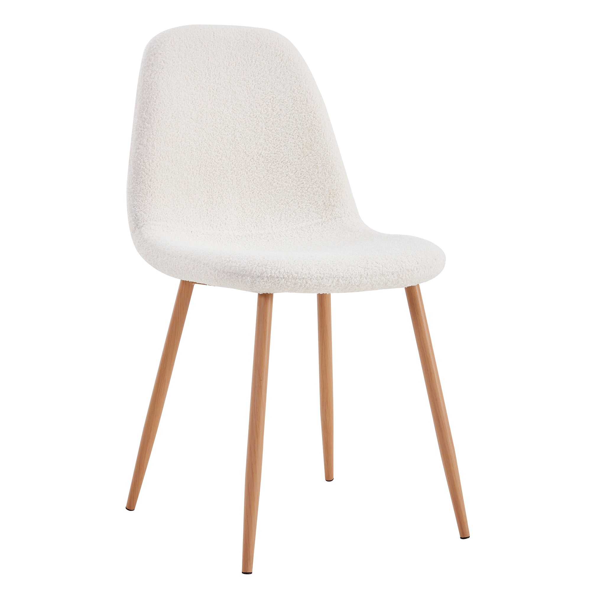 CHAISE BOUCLETTE FREYA - LOT DE 4