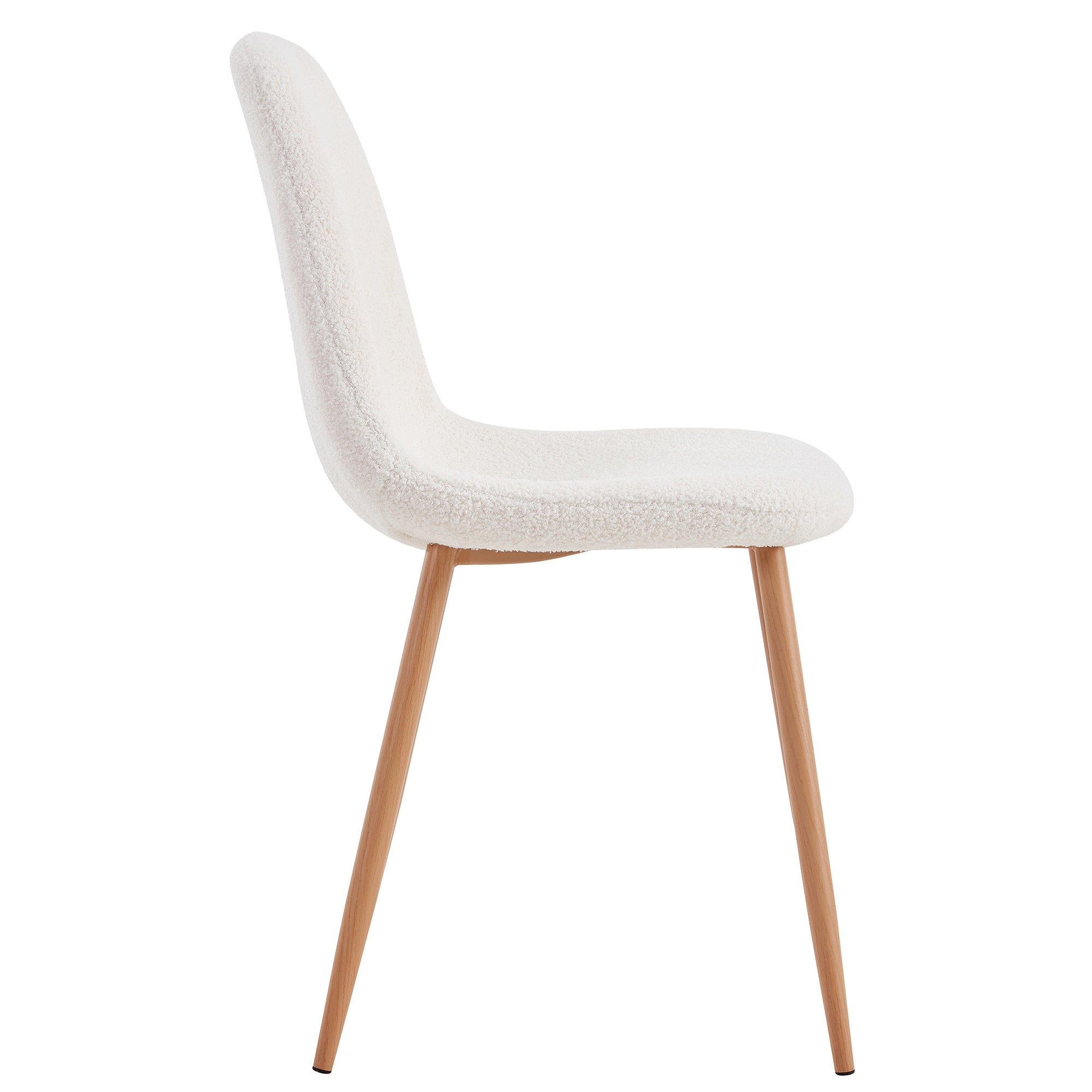 CHAISE BOUCLETTE FREYA - LOT DE 4