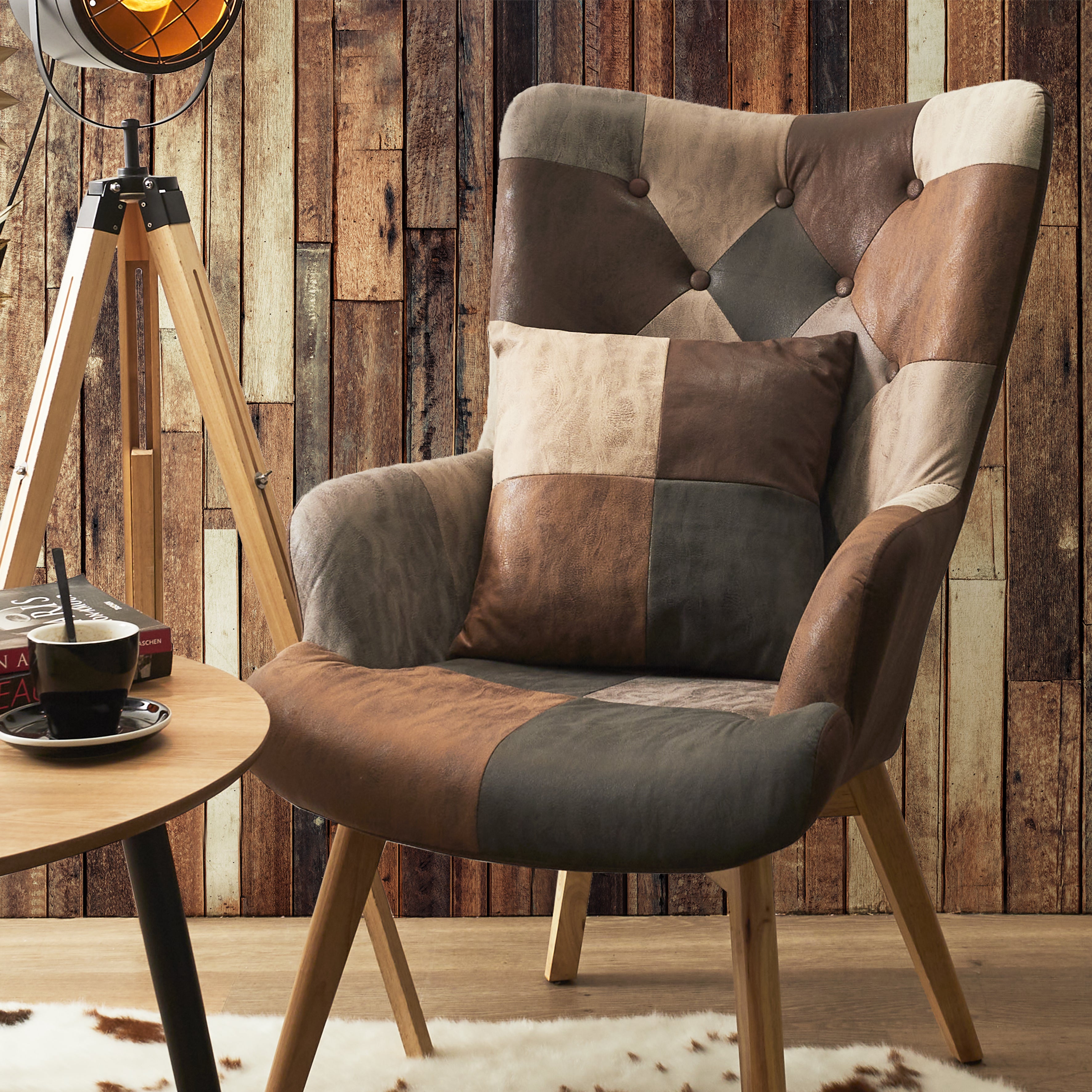 FAUTEUIL HELSINKI PATCHWORK PU