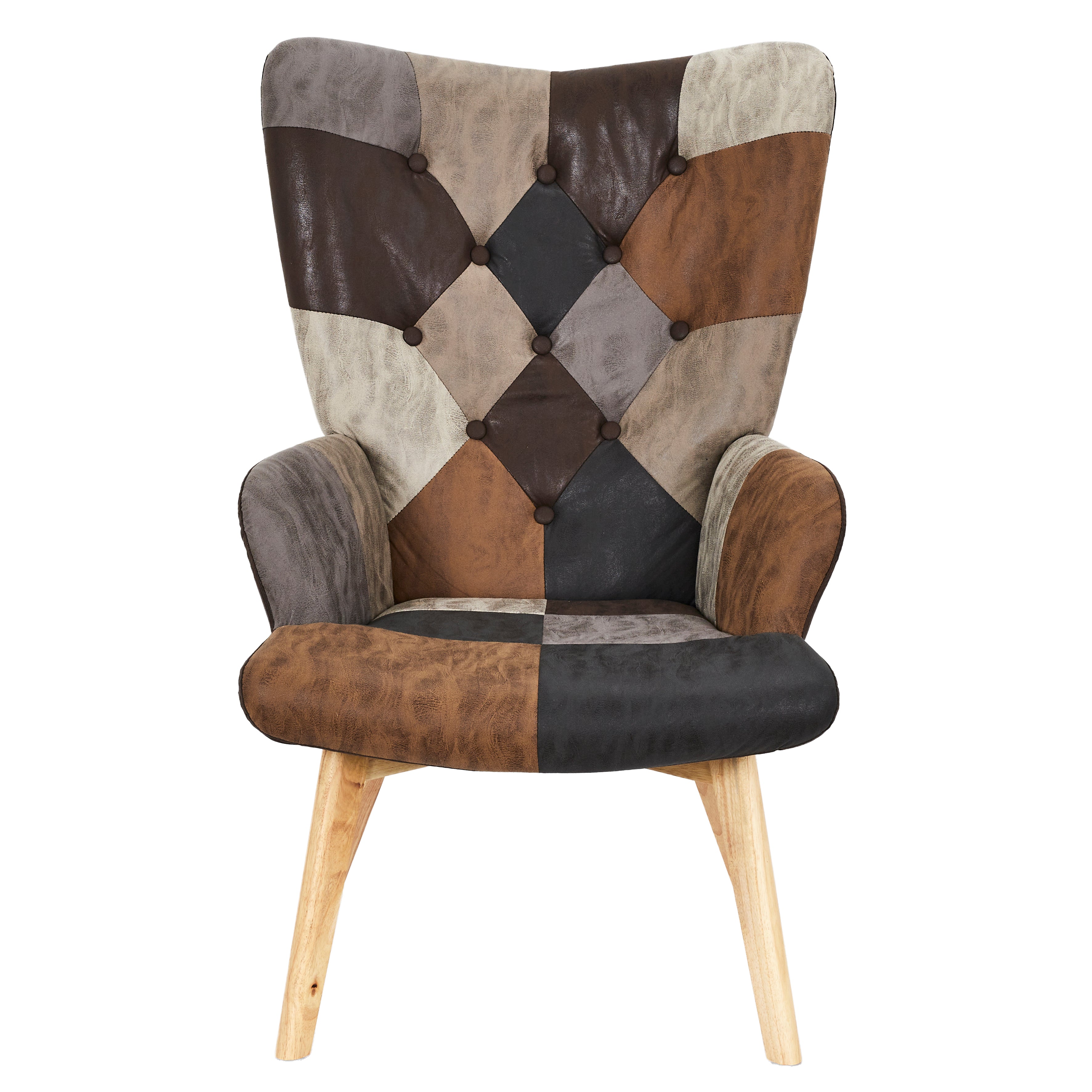 FAUTEUIL HELSINKI PATCHWORK PU