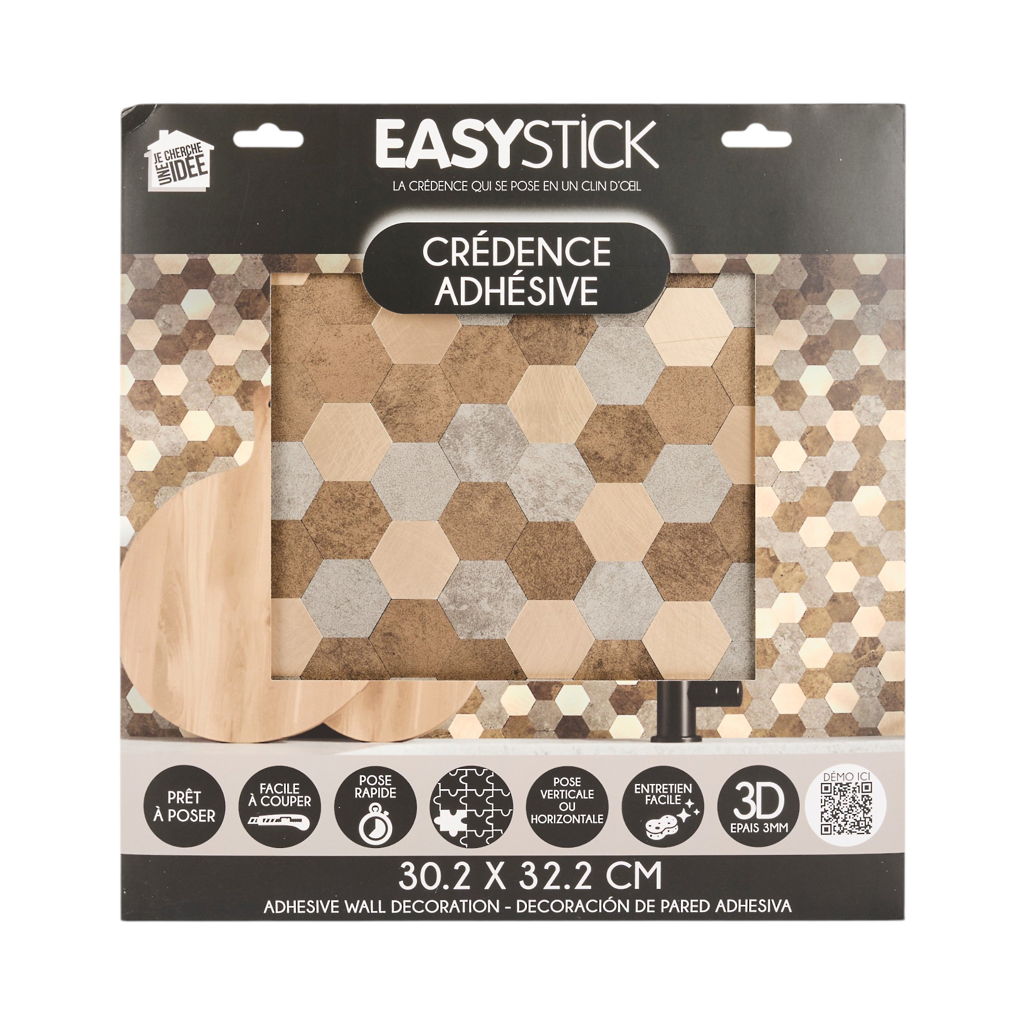 CREDENCE ADHESIVE ET RIGIDE MOSAÏQUE BRONZE