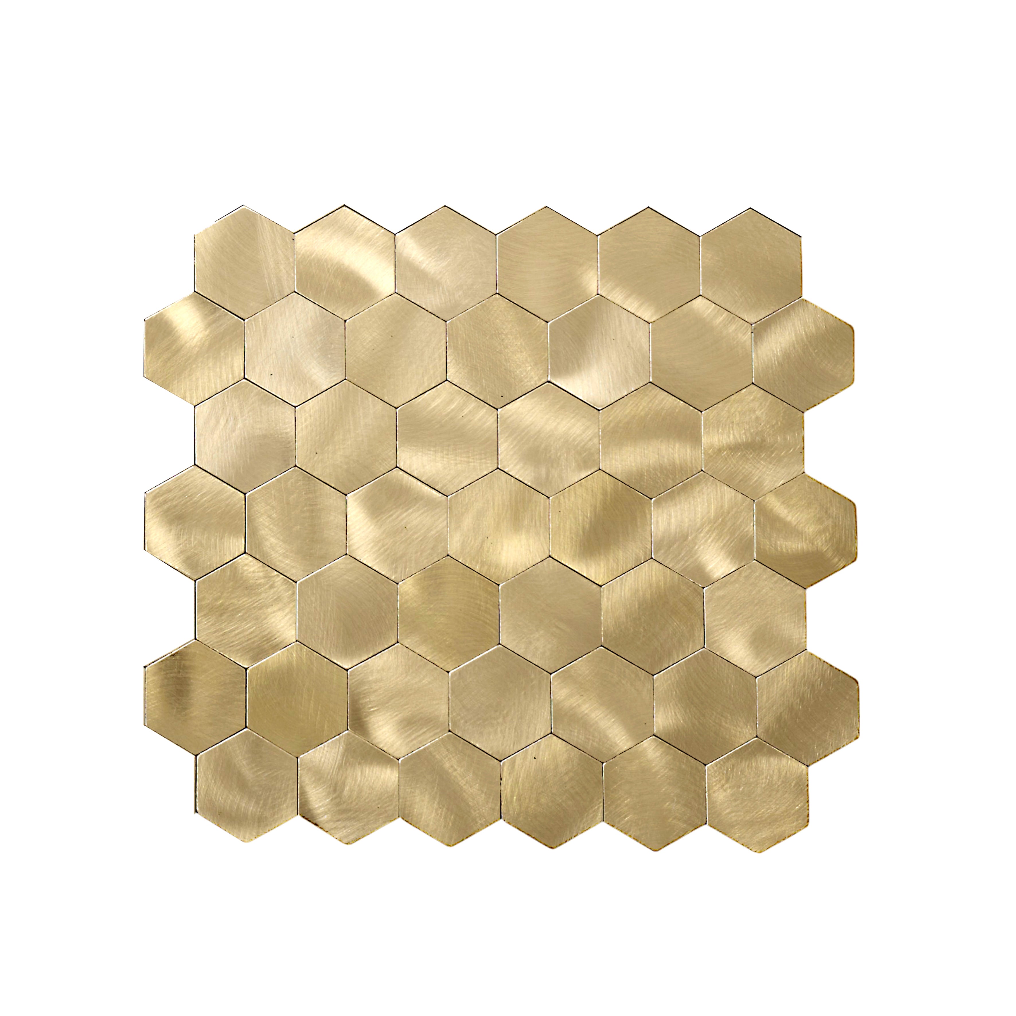 CREDENCE ADHESIVE RIGIDE MOSAÏQUE DORE