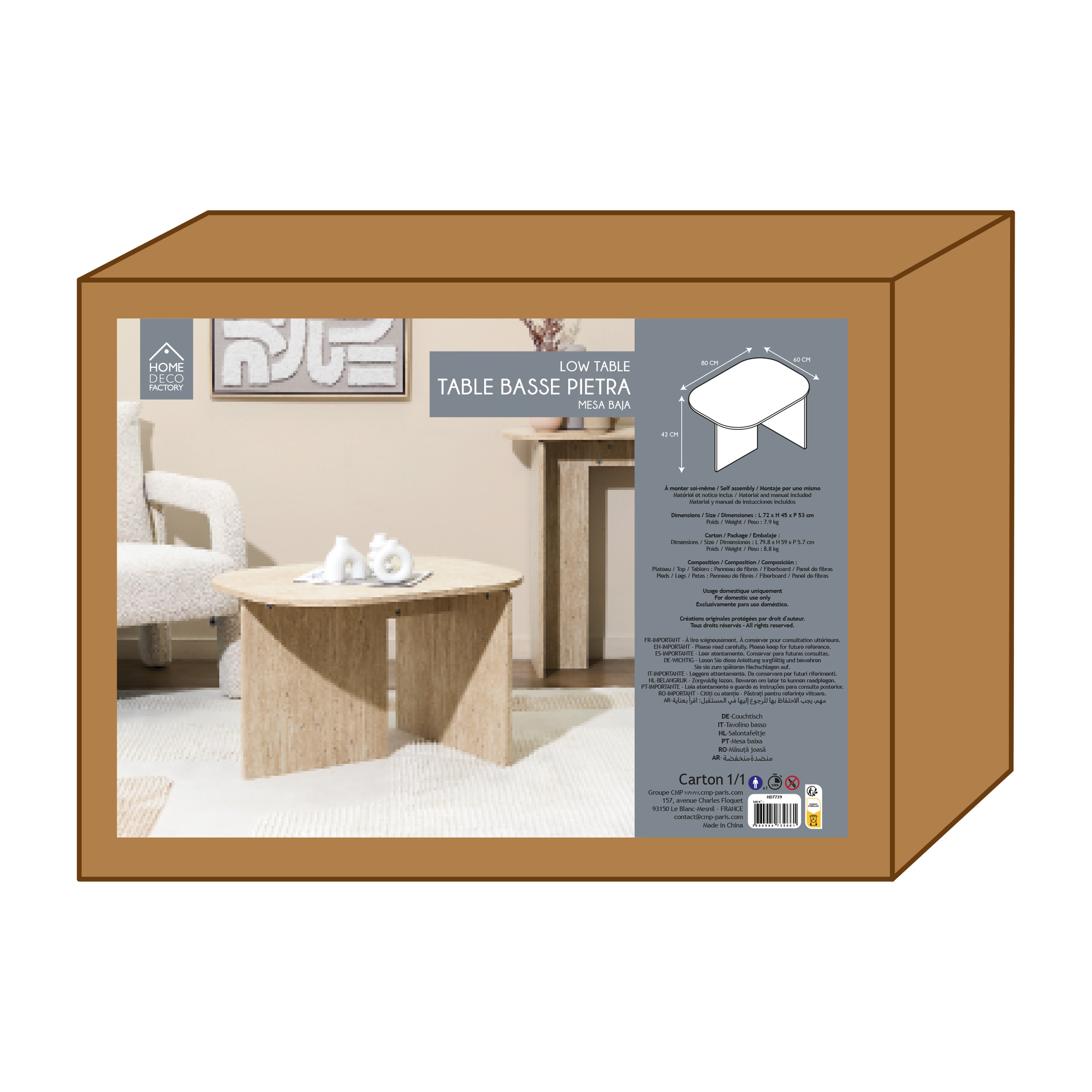TABLE BASSE PIETRA
