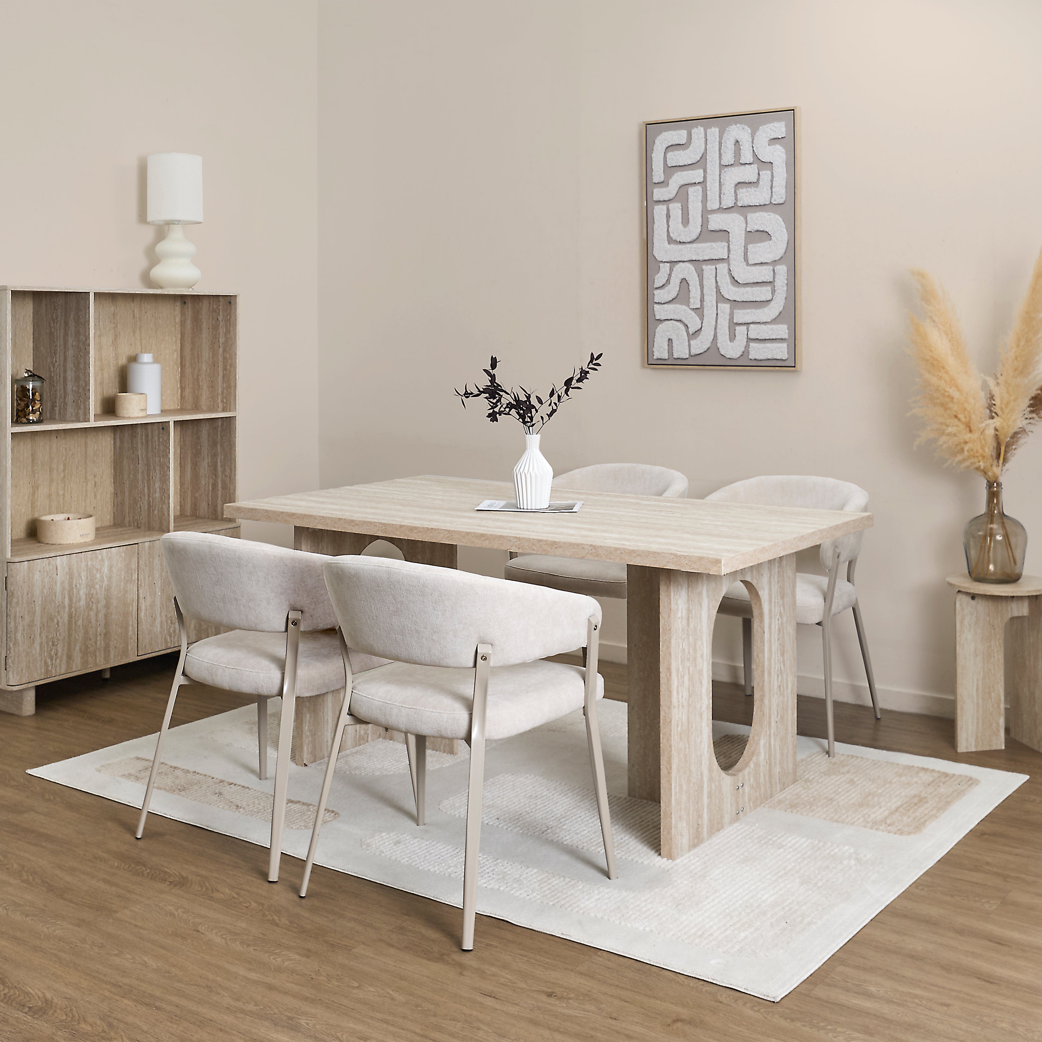 TABLE A MANGER PIETRA 160X90CM
