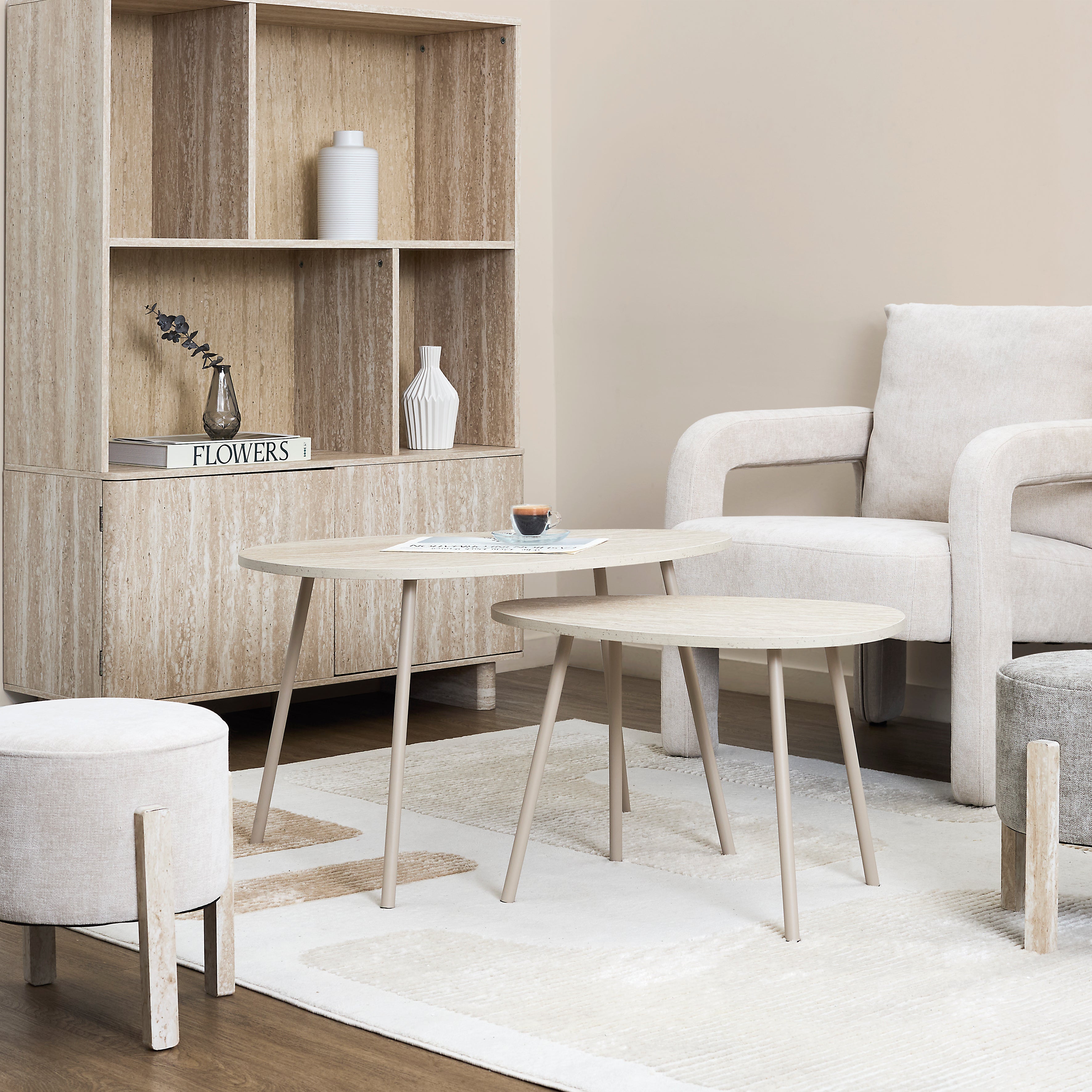 TABLE GIGOGNE X2 GALET TERRA NOVA