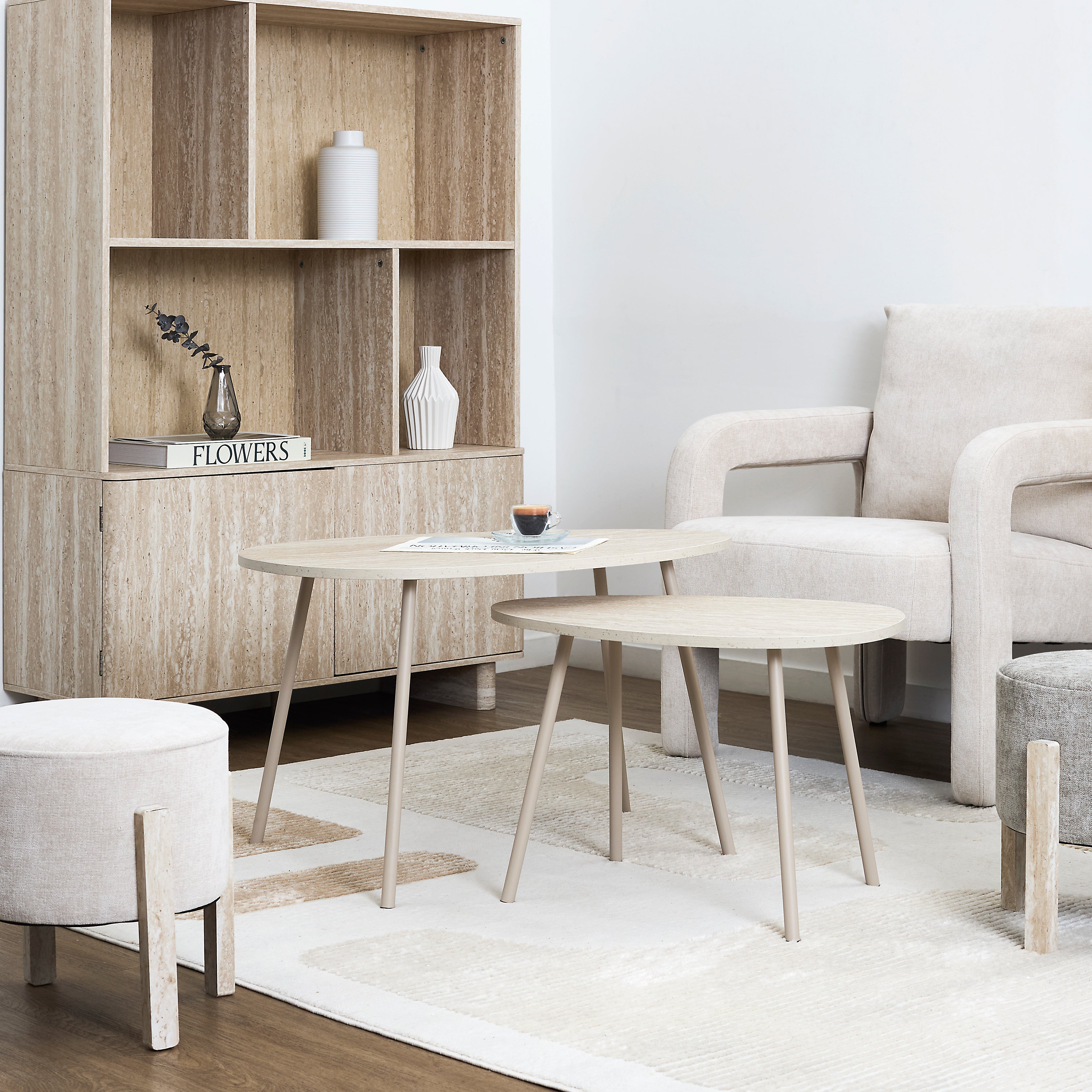 TABLE GIGOGNE X2 GALET TERRA NOVA