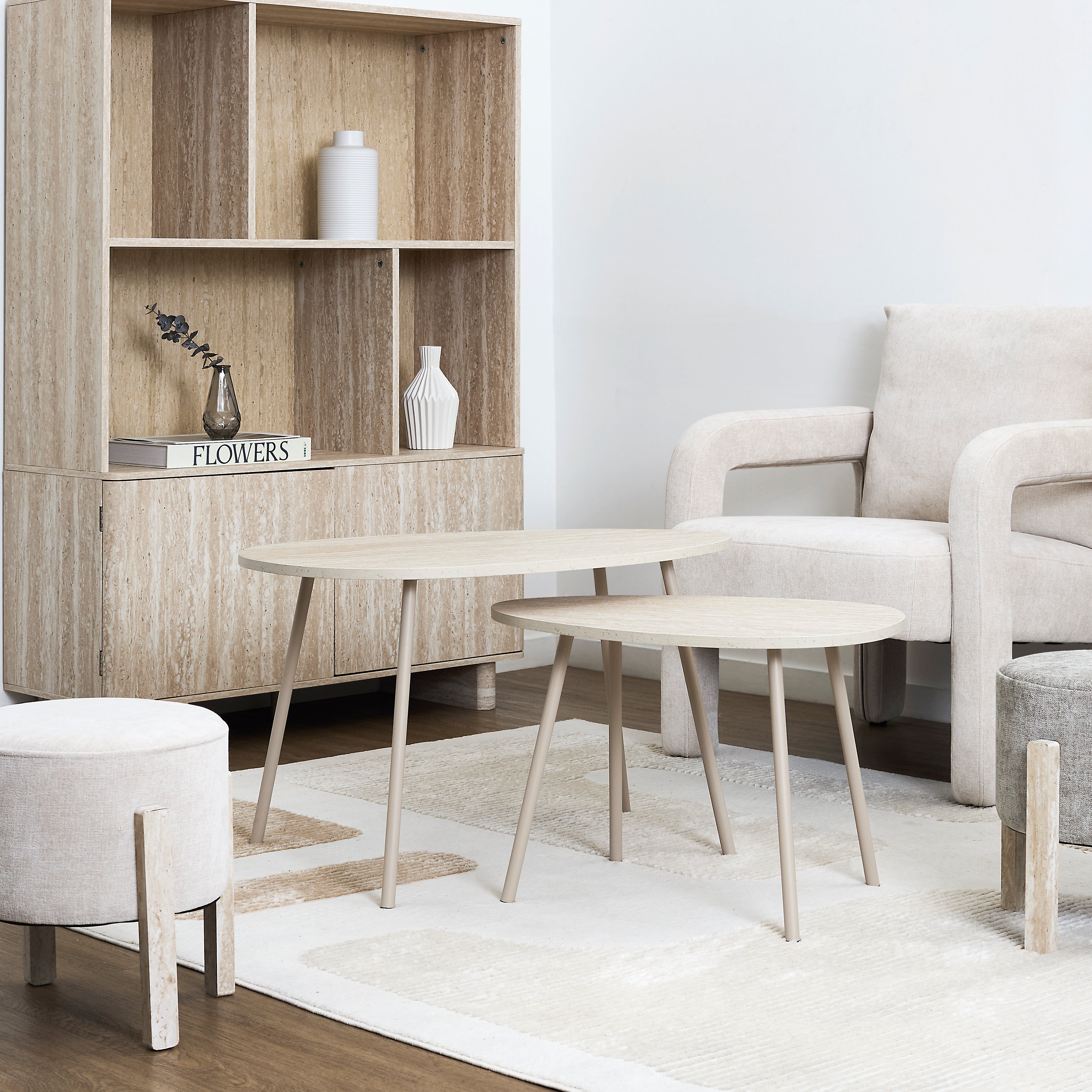 TABLE GIGOGNE X2 GALET TERRA NOVA