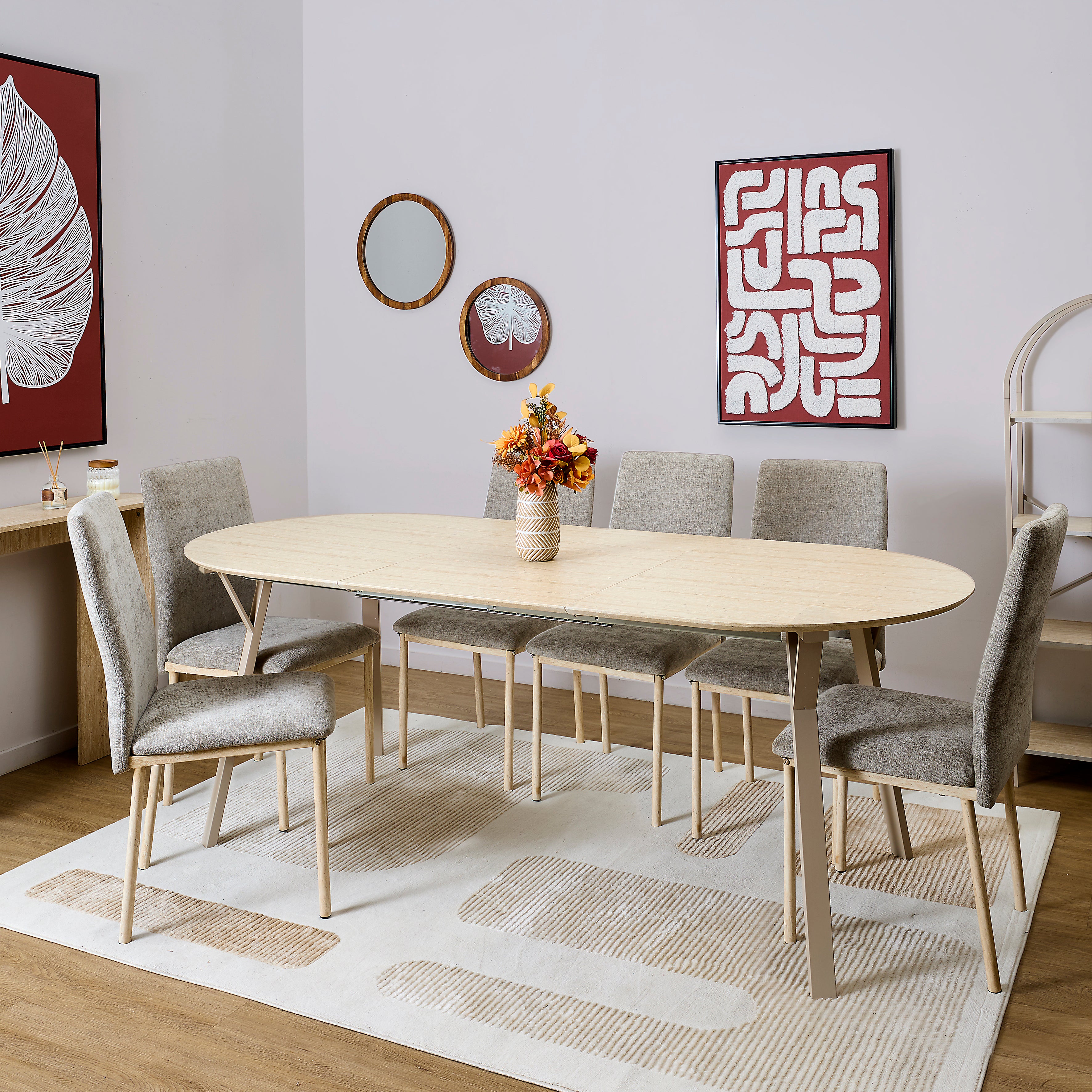 TABLE EXTENSIBLE 6 A 8 PERS TERRA NOVA