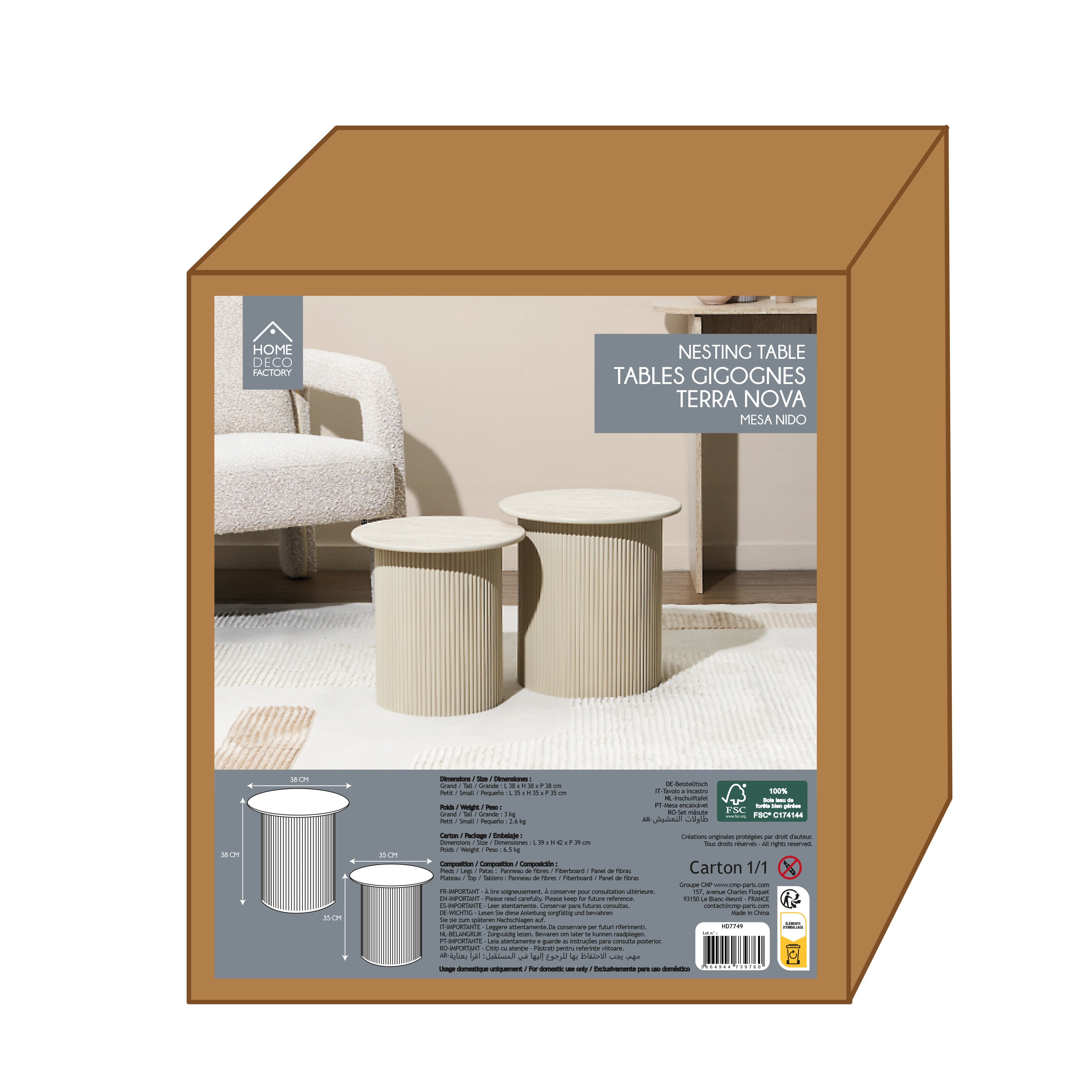 TABLE GIGOGNE X2 TERRA NOVA