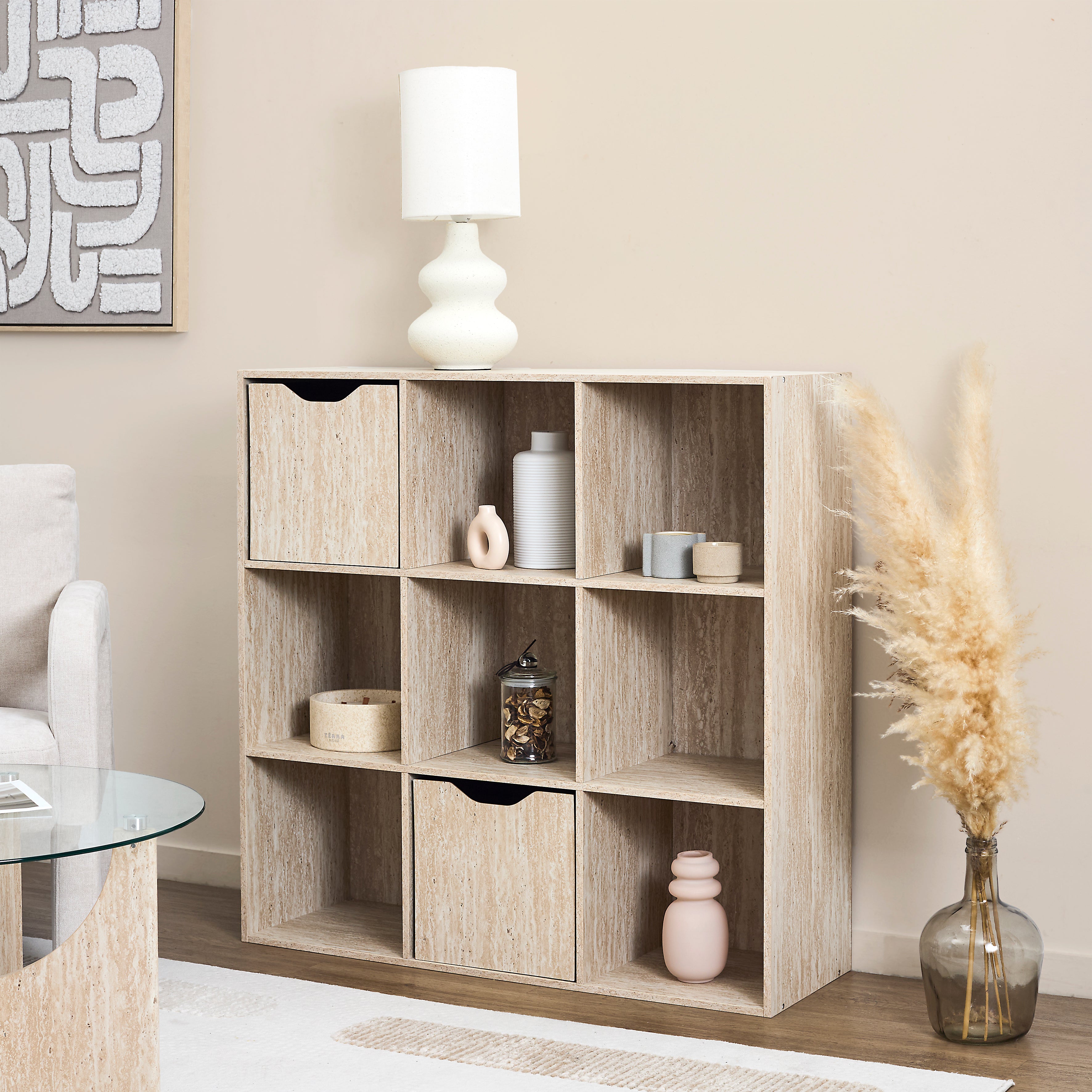 CUBE DE RANGEMENT PLIABLE PIETRA 30X30CM