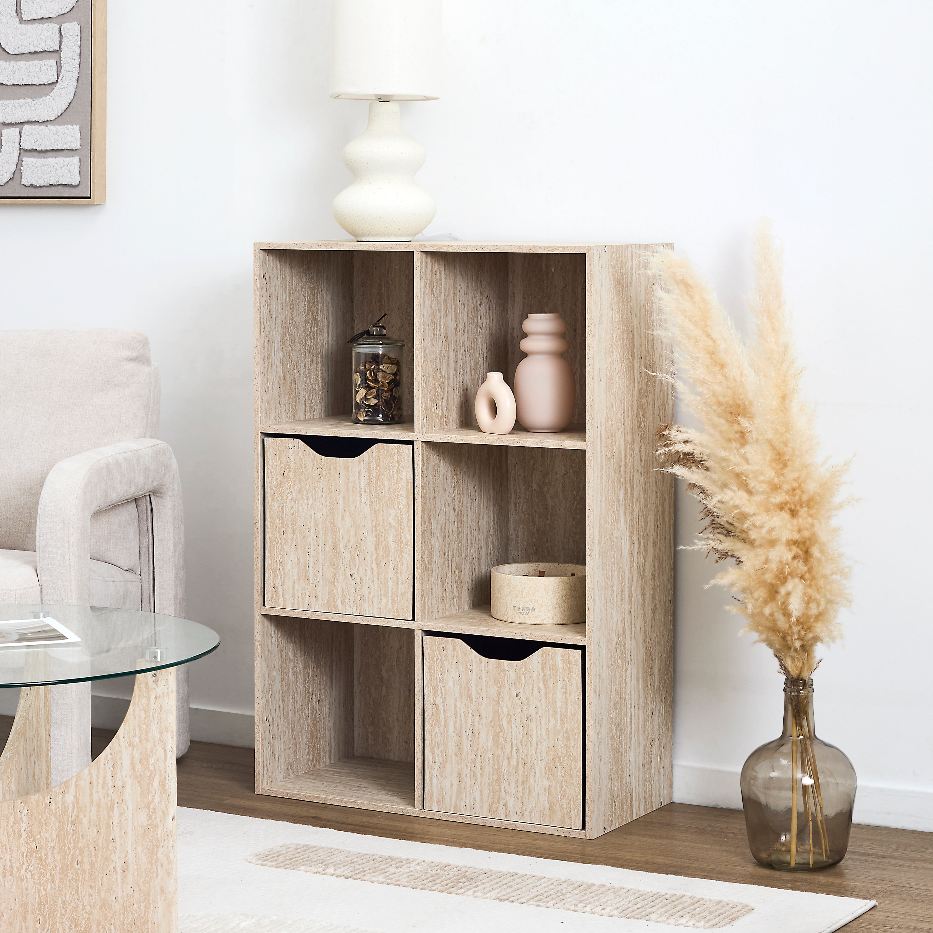 CUBE DE RANGEMENT PLIABLE PIETRA 30X30CM