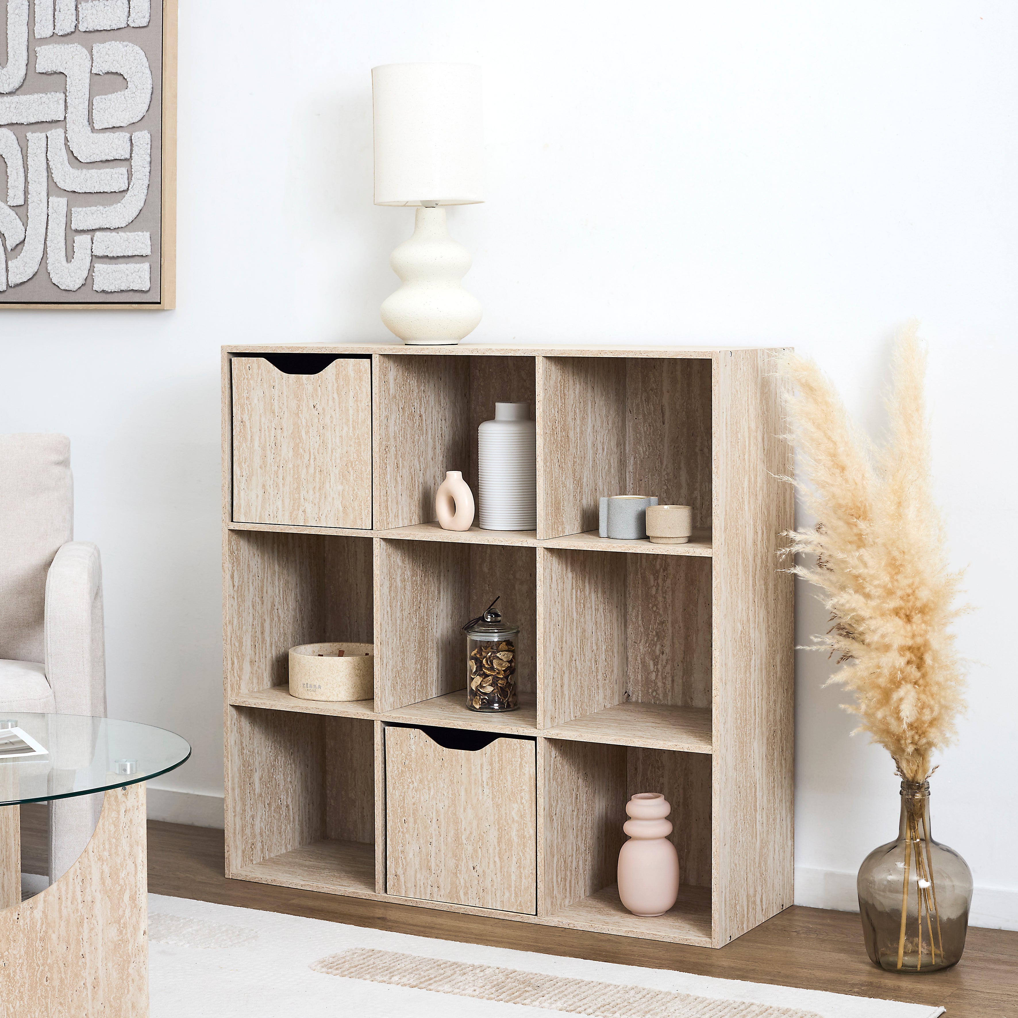 CUBE DE RANGEMENT PLIABLE PIETRA 30X30CM