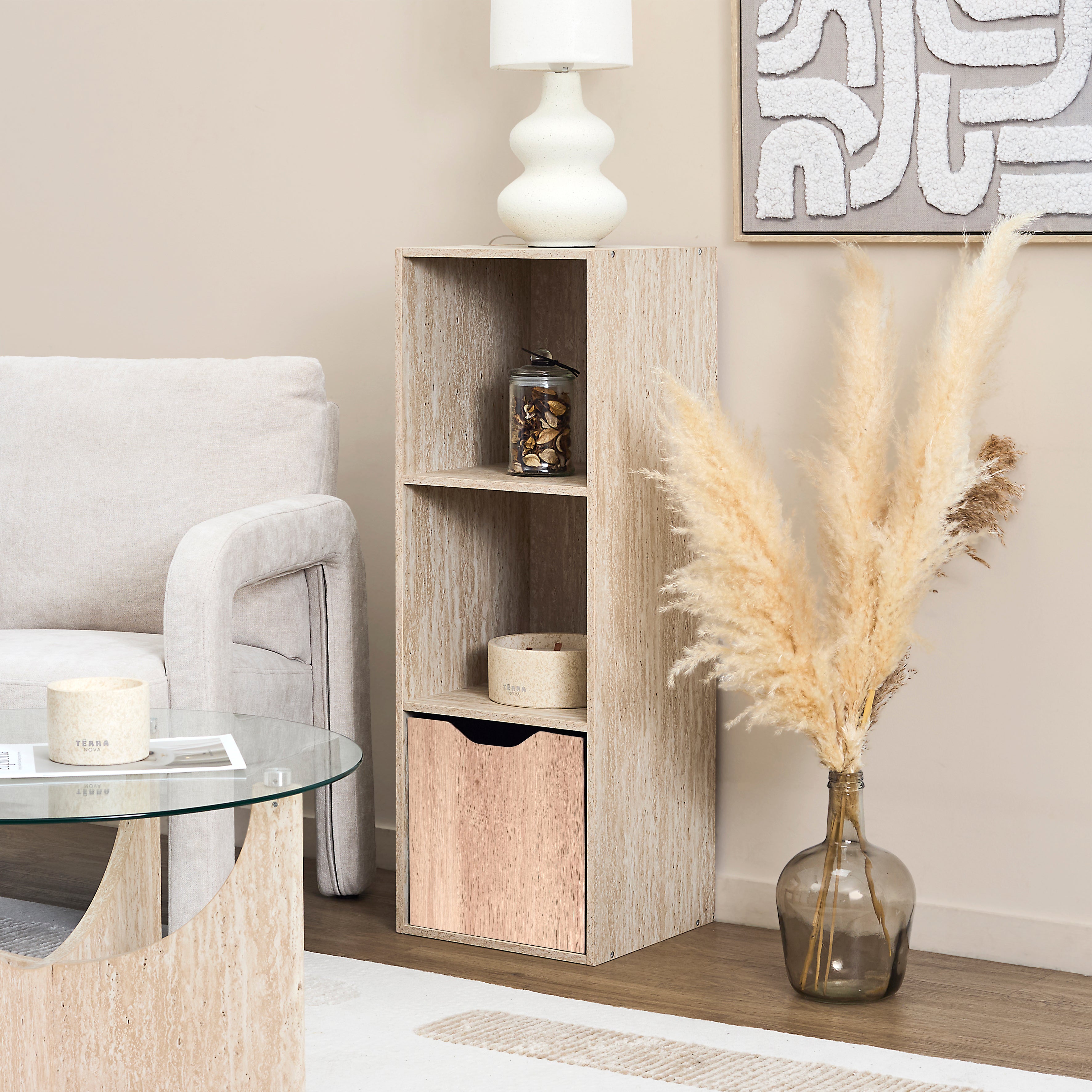 CUBE DE RANGEMENT PLIABLE KLAUS BALI 30X30CM