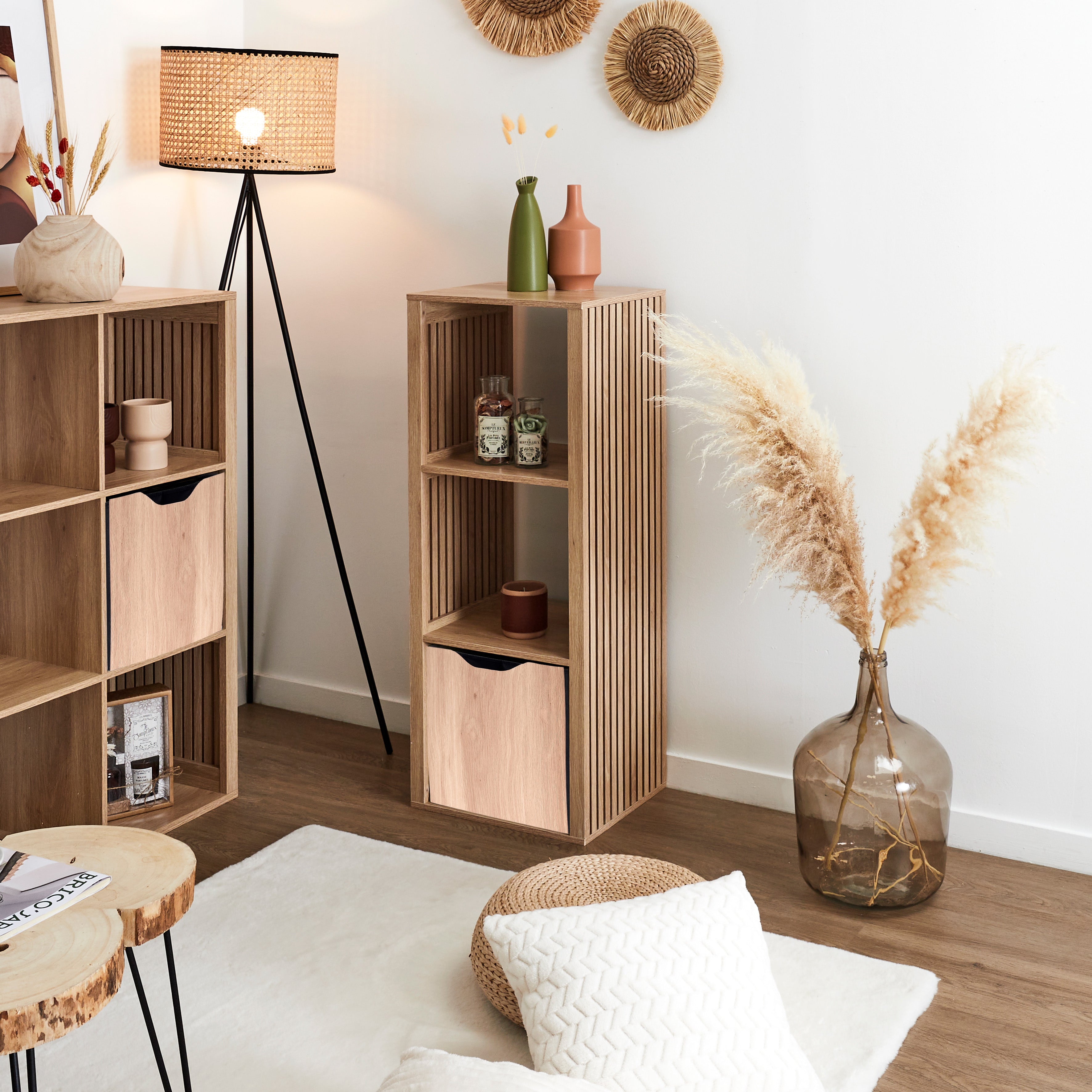 CUBE DE RANGEMENT PLIABLE KLAUS BALI 30X30CM