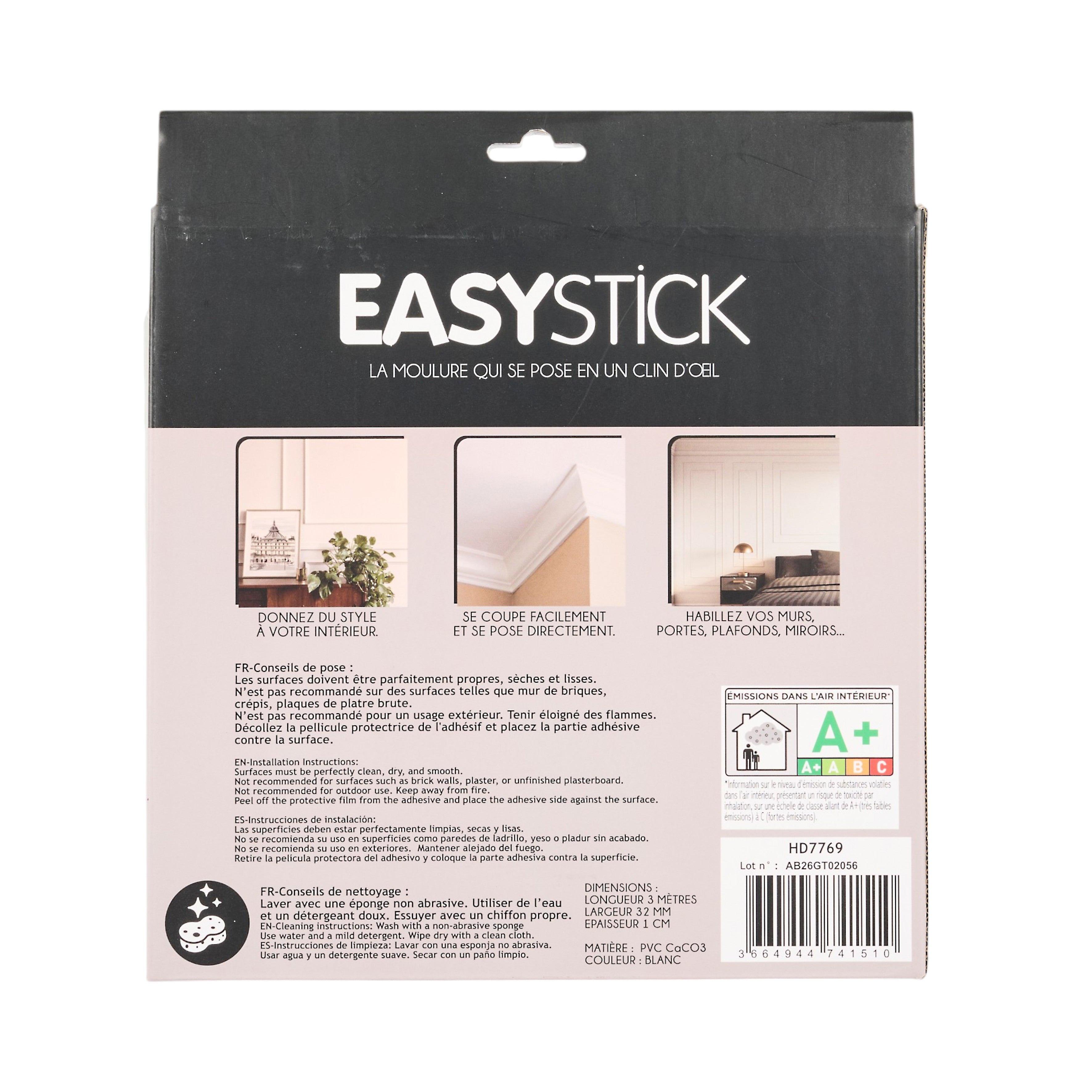 MOULURE ADHESIVE DECO 300X3.2CM