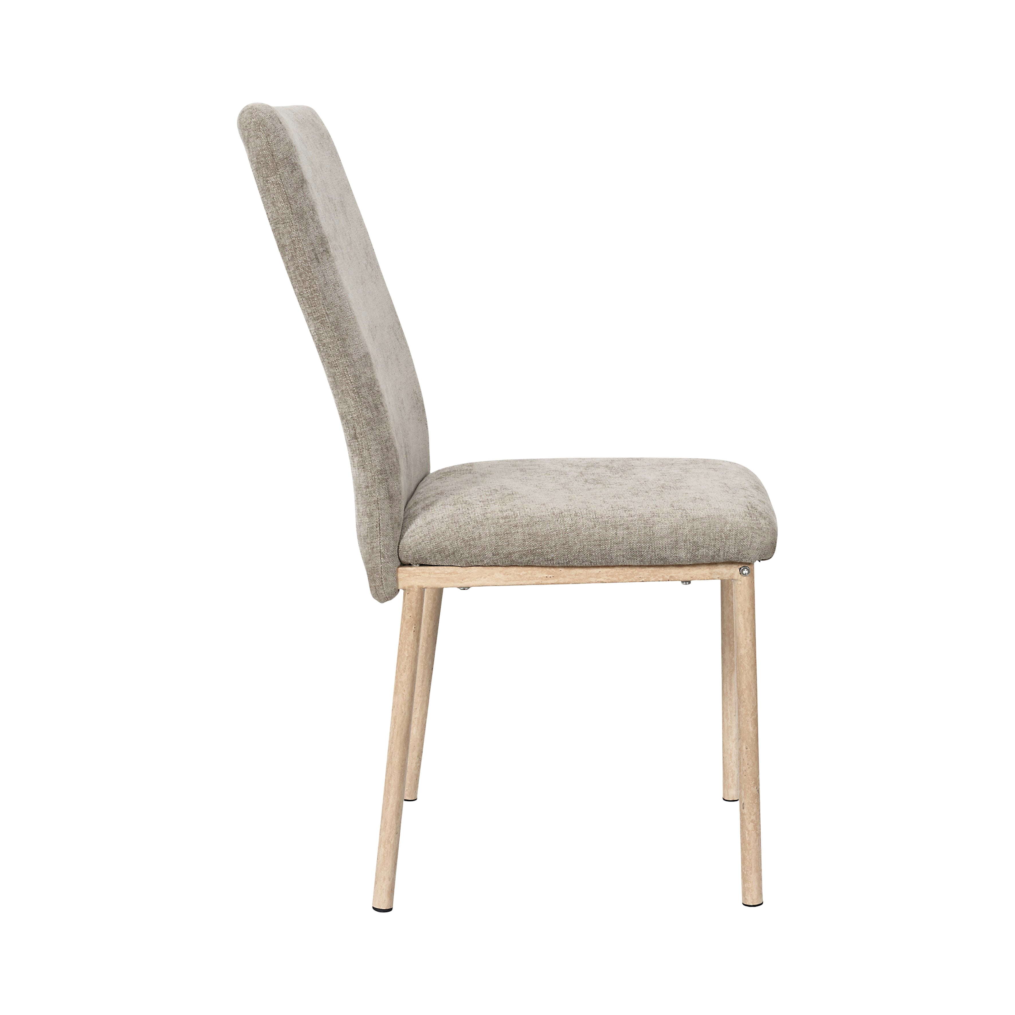 CHAISE EMILIA TAUPE - LOT DE 2