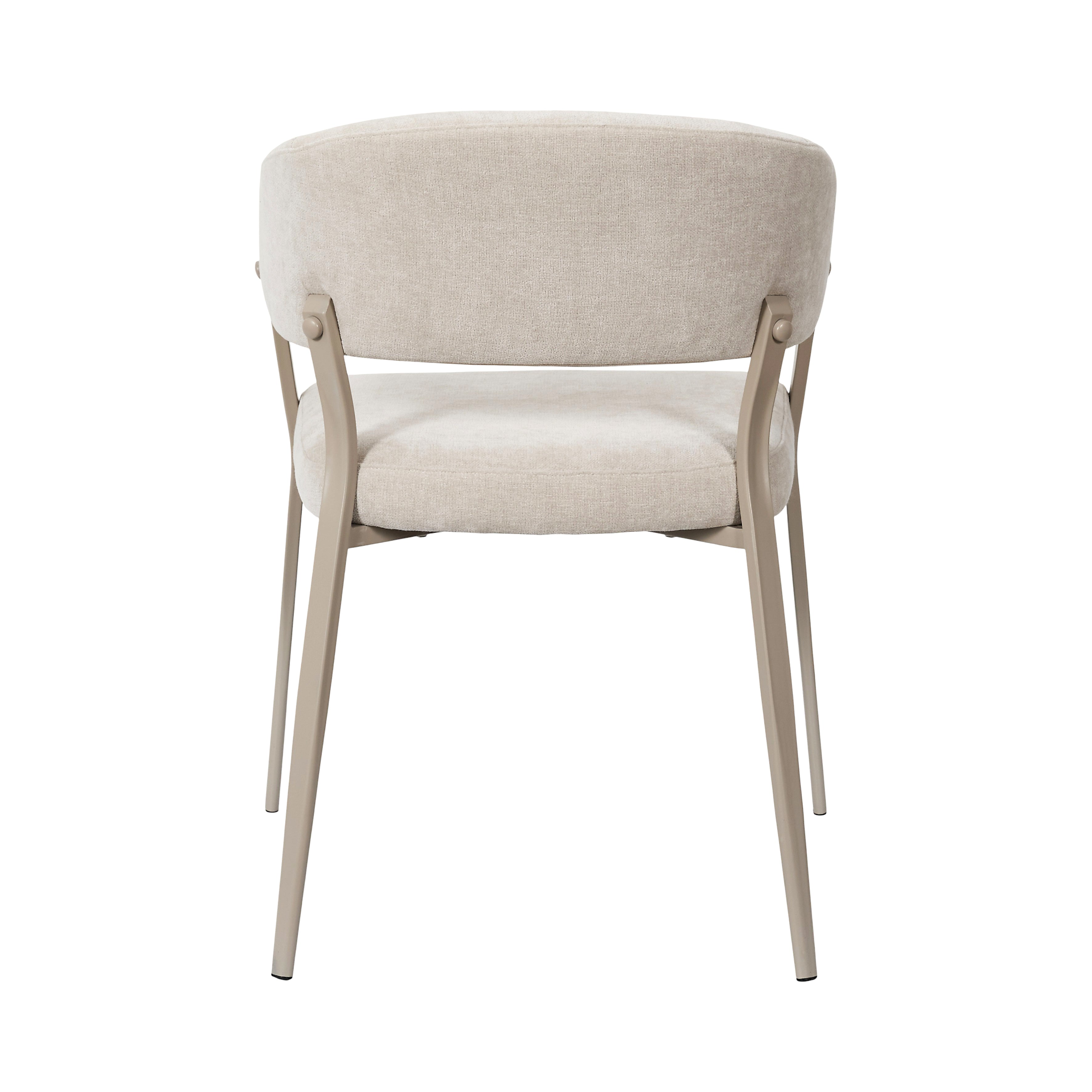 FAUTEUIL EMILIA BEIGE - LOT DE 2