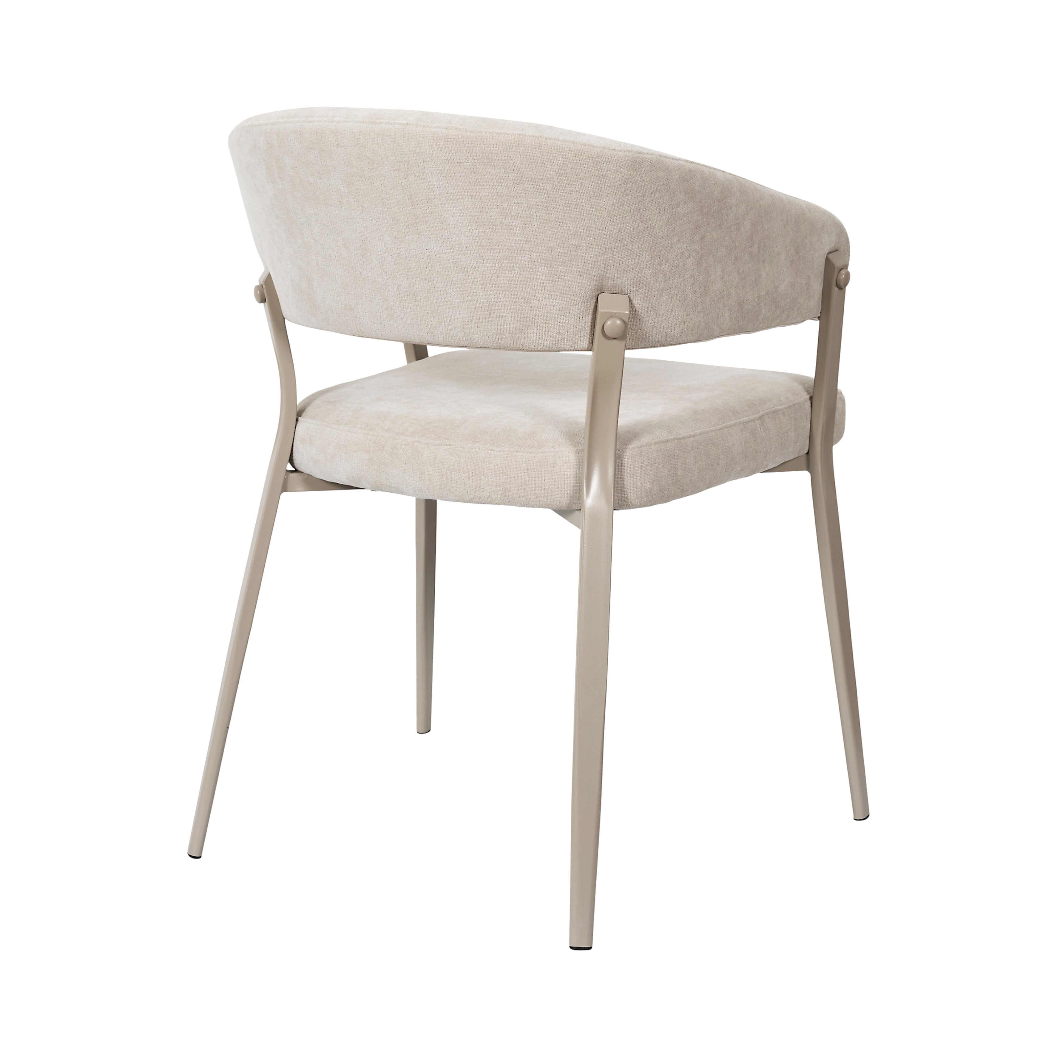 FAUTEUIL EMILIA BEIGE - LOT DE 2
